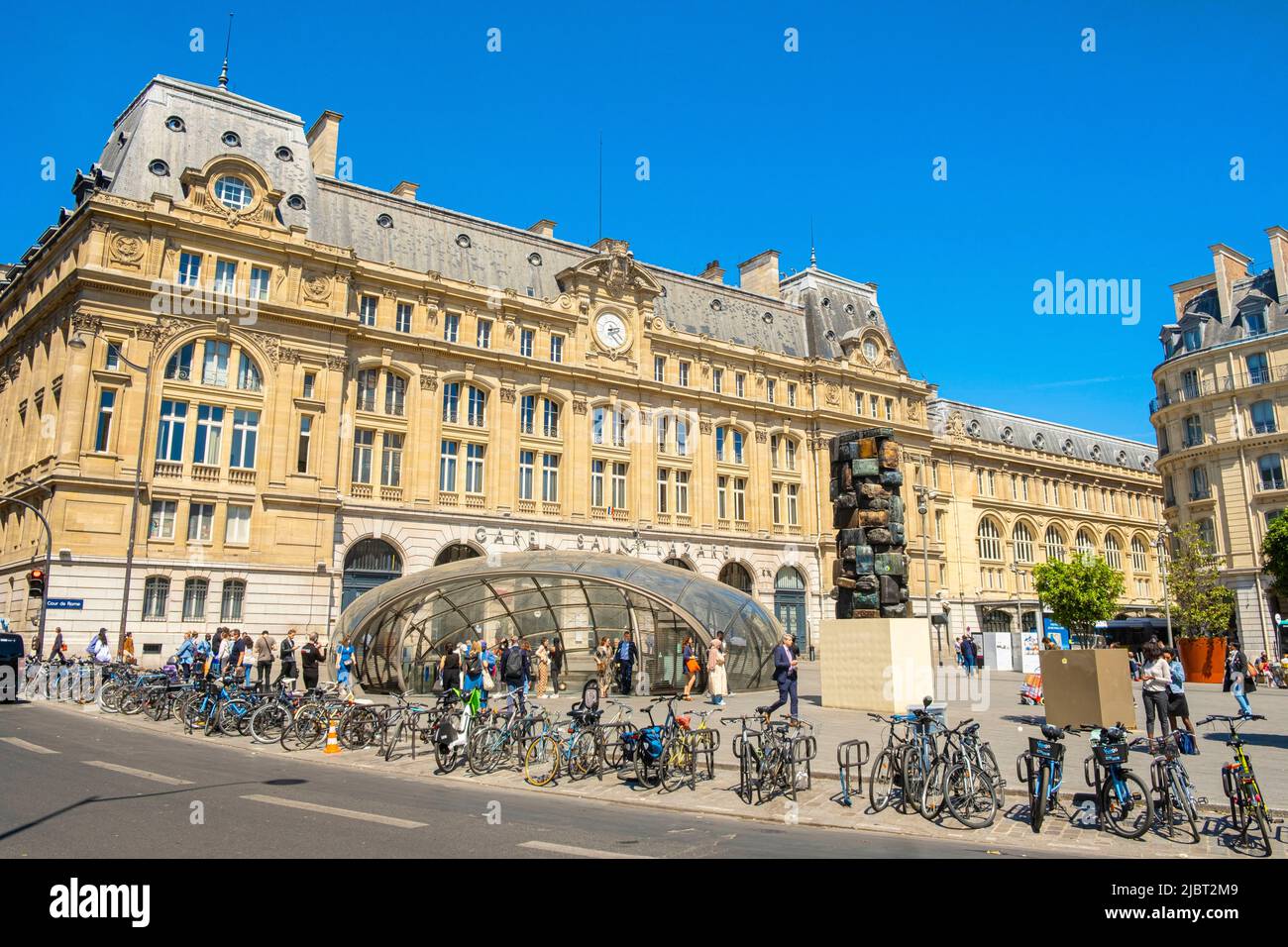 France, Paris, gare Saint Lazare Banque D'Images