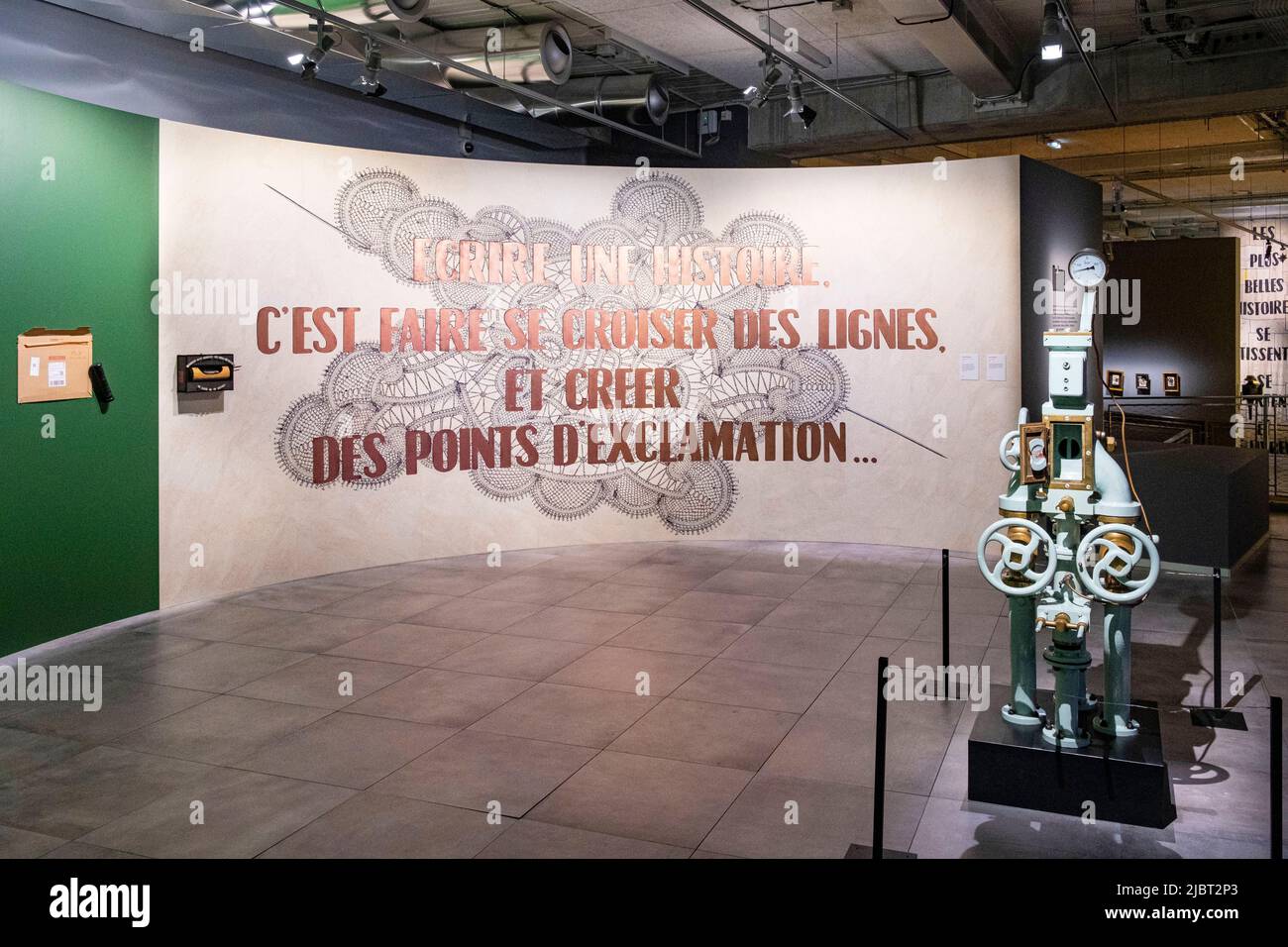 France, Paris, Musée postal, exposition transmissions Banque D'Images