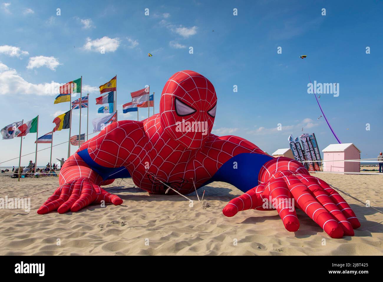 La France, Pas de Calais, Berck sur Mer, Kite Concours International Banque D'Images