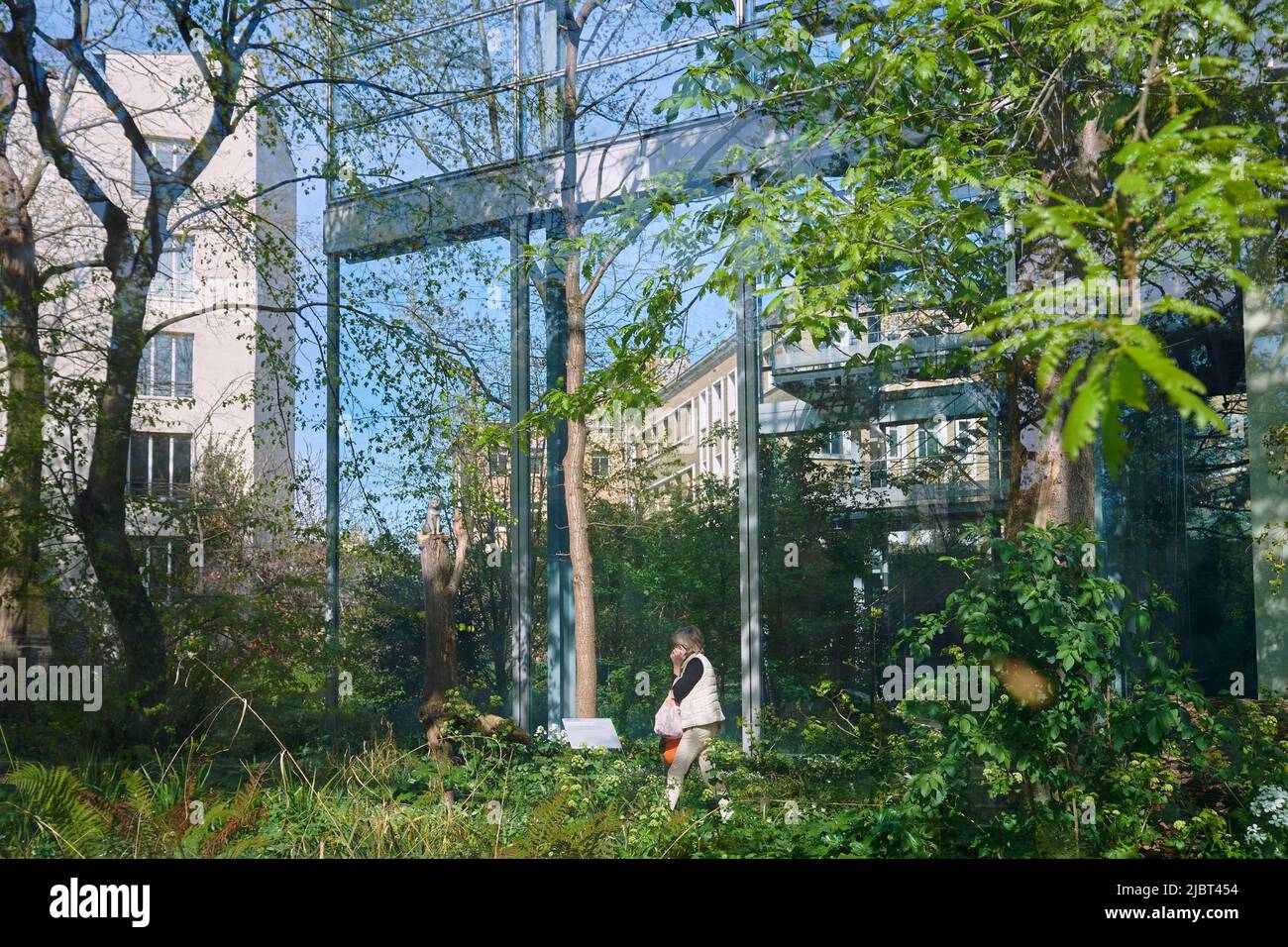 France, Paris, Fondation Cartier pour l'art contemporain, le jardin Photo  Stock - Alamy