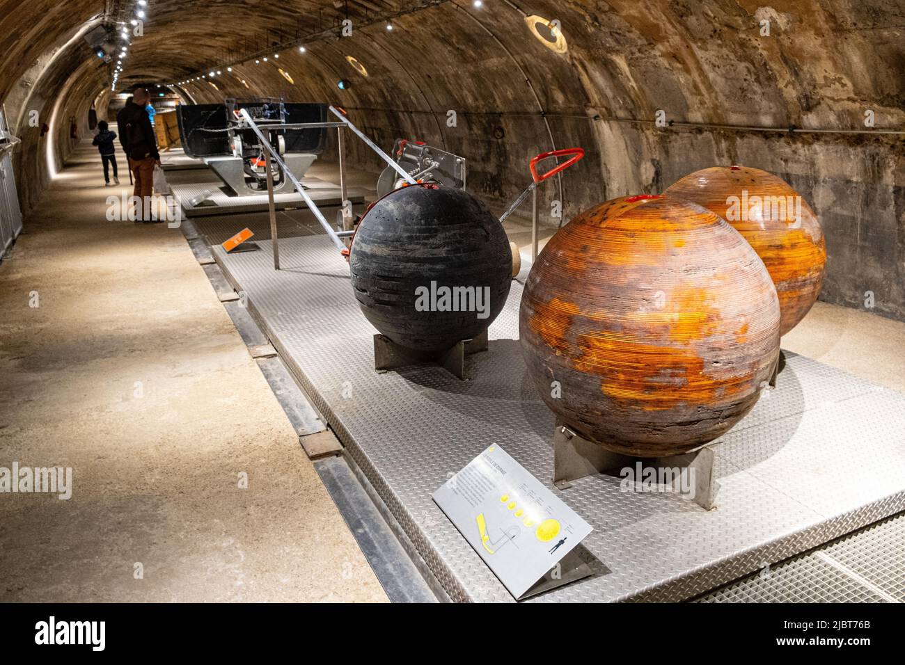 France, Paris, égouts du Musée de Paris, balle de nettoyage Banque D'Images