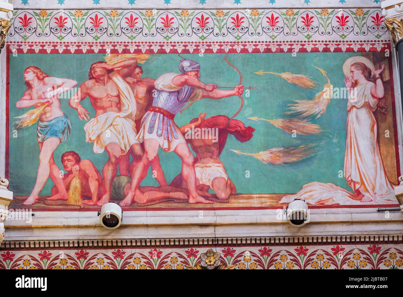 France, Ain, ArssurFormans, Sanctuaire d'Ars dédié à Saint JeanMarie Vianney, Saint patron de