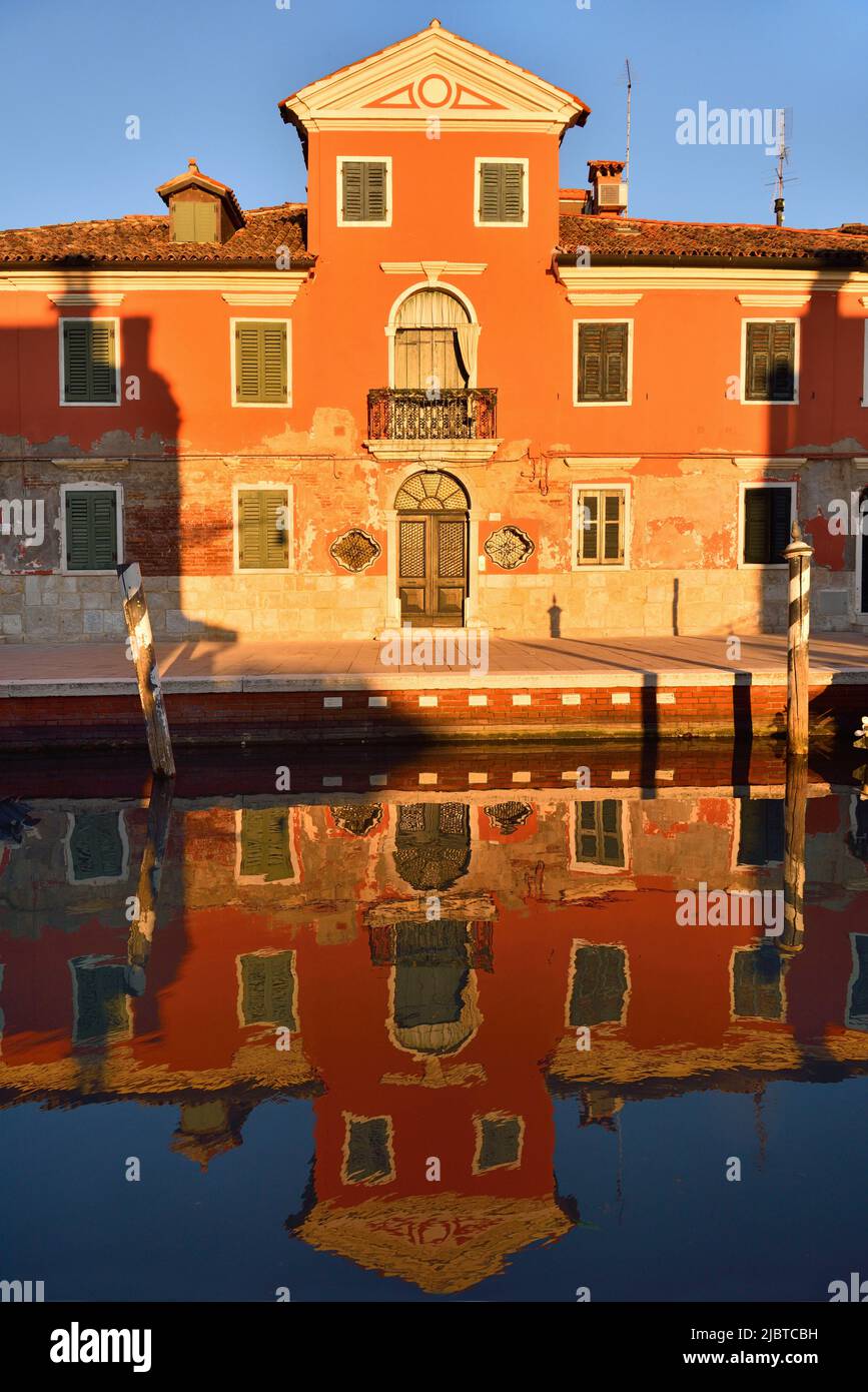 Italie, Venetia, Venise, classée au patrimoine mondial de l'UNESCO, Burano Banque D'Images