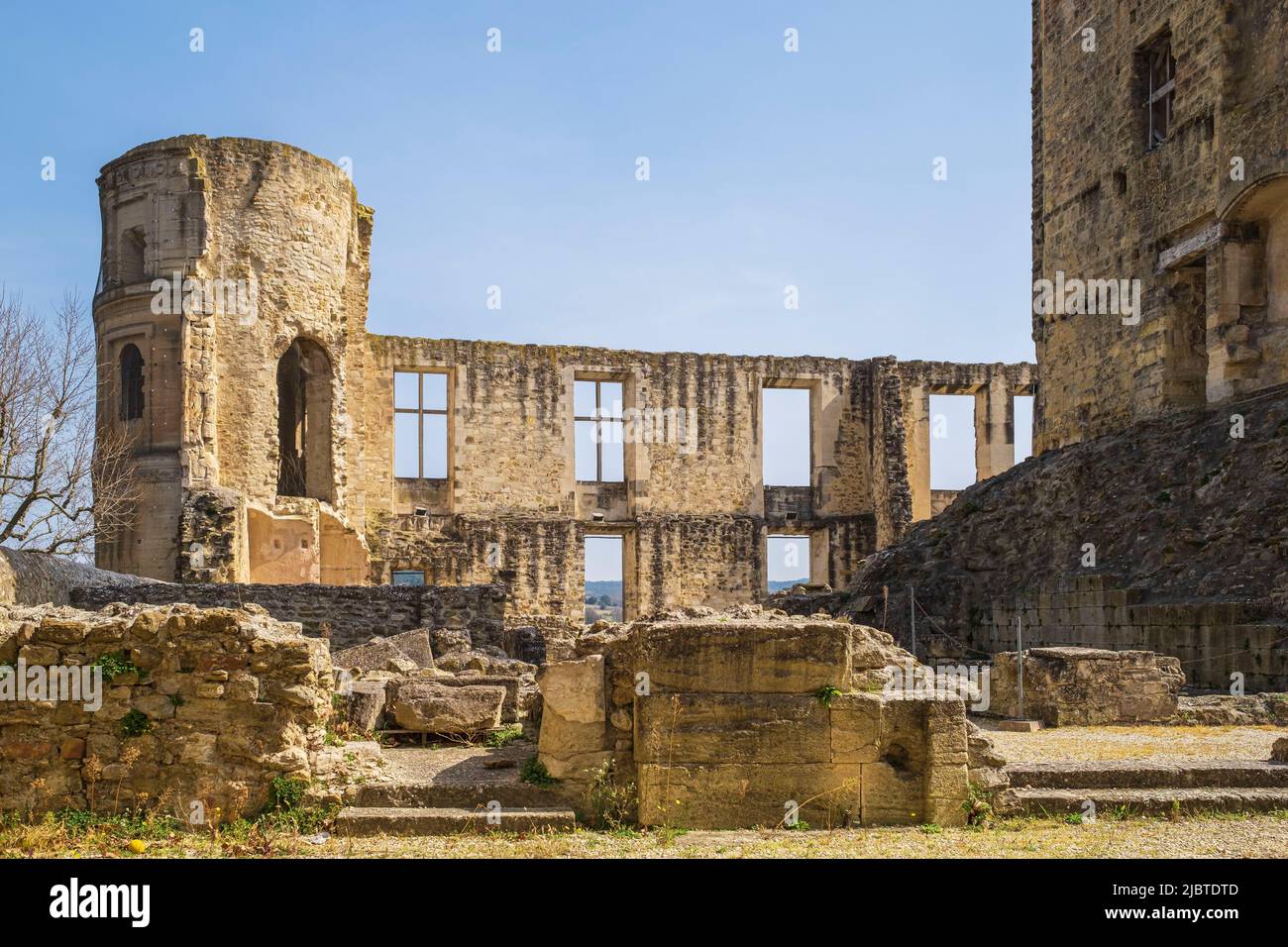 France, Vaucluse, Parc naturel régional du Luberon, la Tour-d'Aigues, le château rénové au 16th siècle, chef-d'œuvre de la Renaissance en Provence Banque D'Images