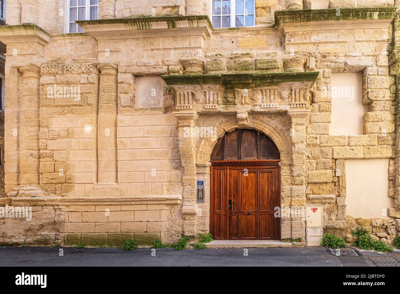 France, Vaucluse, Parc naturel régional du Luberon, Pertuis, Maison de la Reine Jeanne de style maniériste de la fin du 16th siècle Banque D'Images