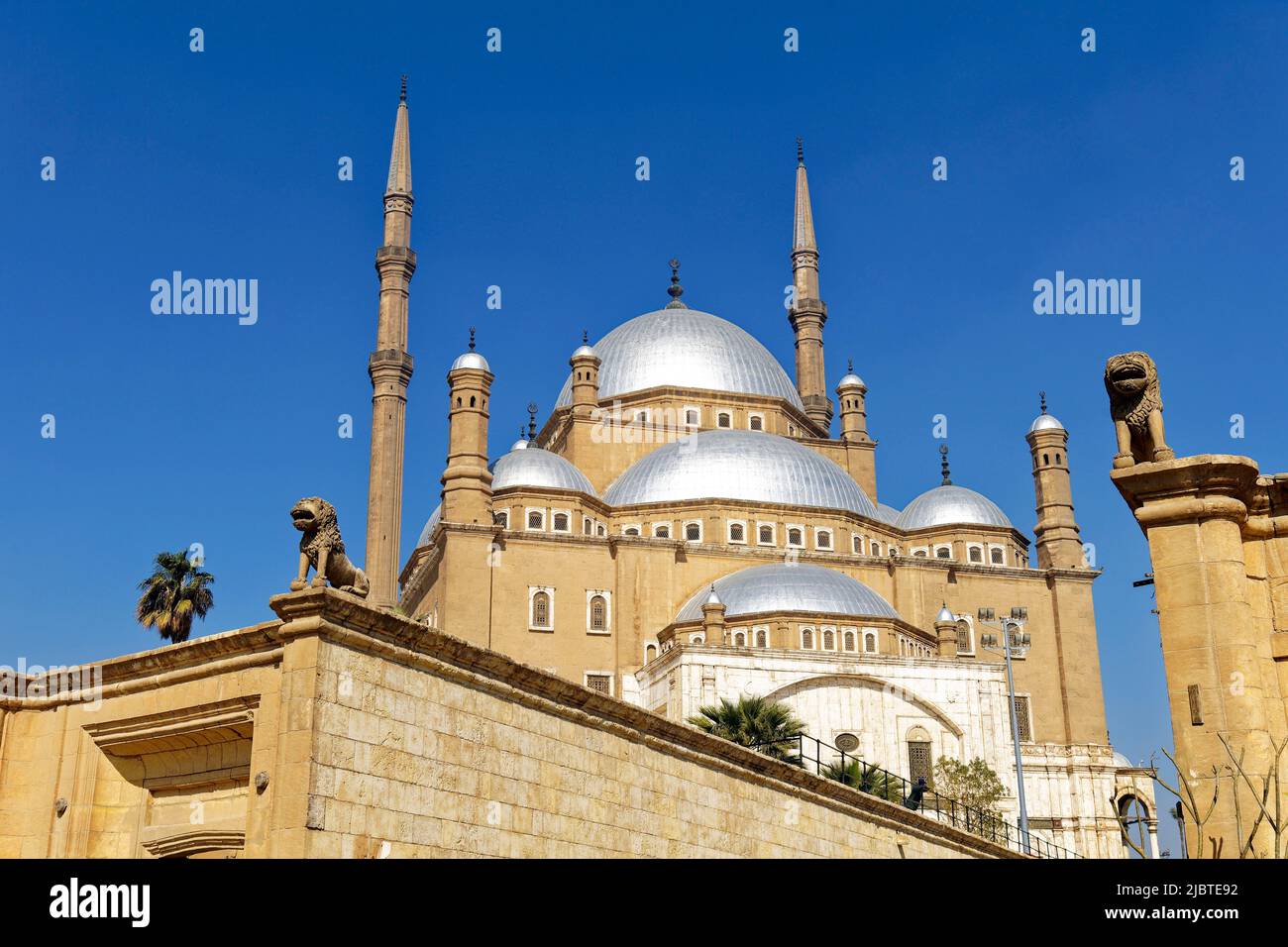 Egypte, le Caire, la vieille ville classée au patrimoine mondial de l'UNESCO, la Citadelle avec la Mosquée Mohammed Ali Banque D'Images