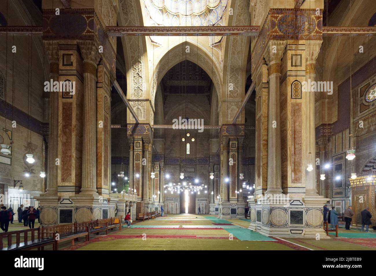 Égypte, le Caire, vieille ville classée au patrimoine mondial de l'UNESCO, mosquée Al Rifai Banque D'Images