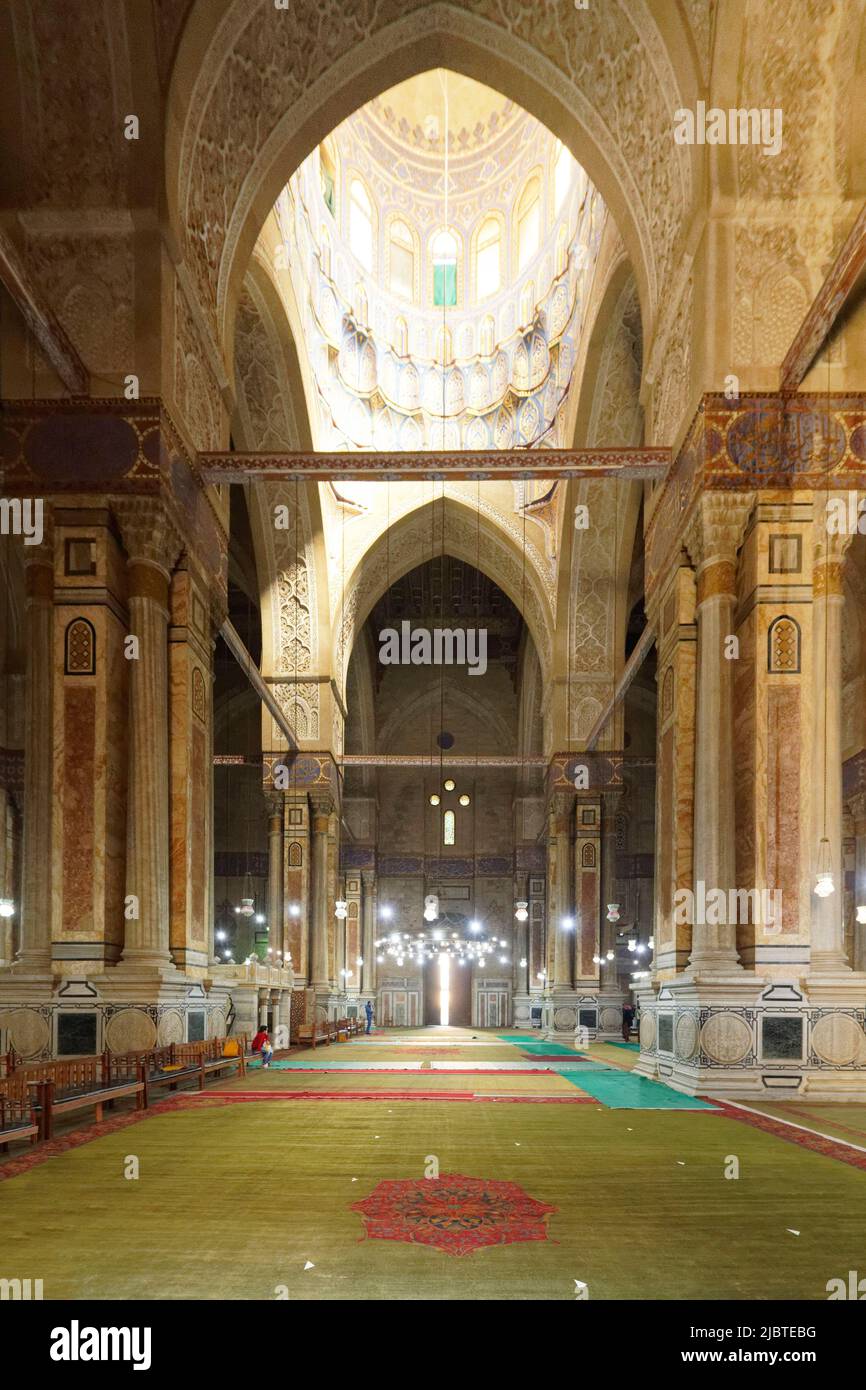 Égypte, le Caire, vieille ville classée au patrimoine mondial de l'UNESCO, mosquée Al Rifai Banque D'Images