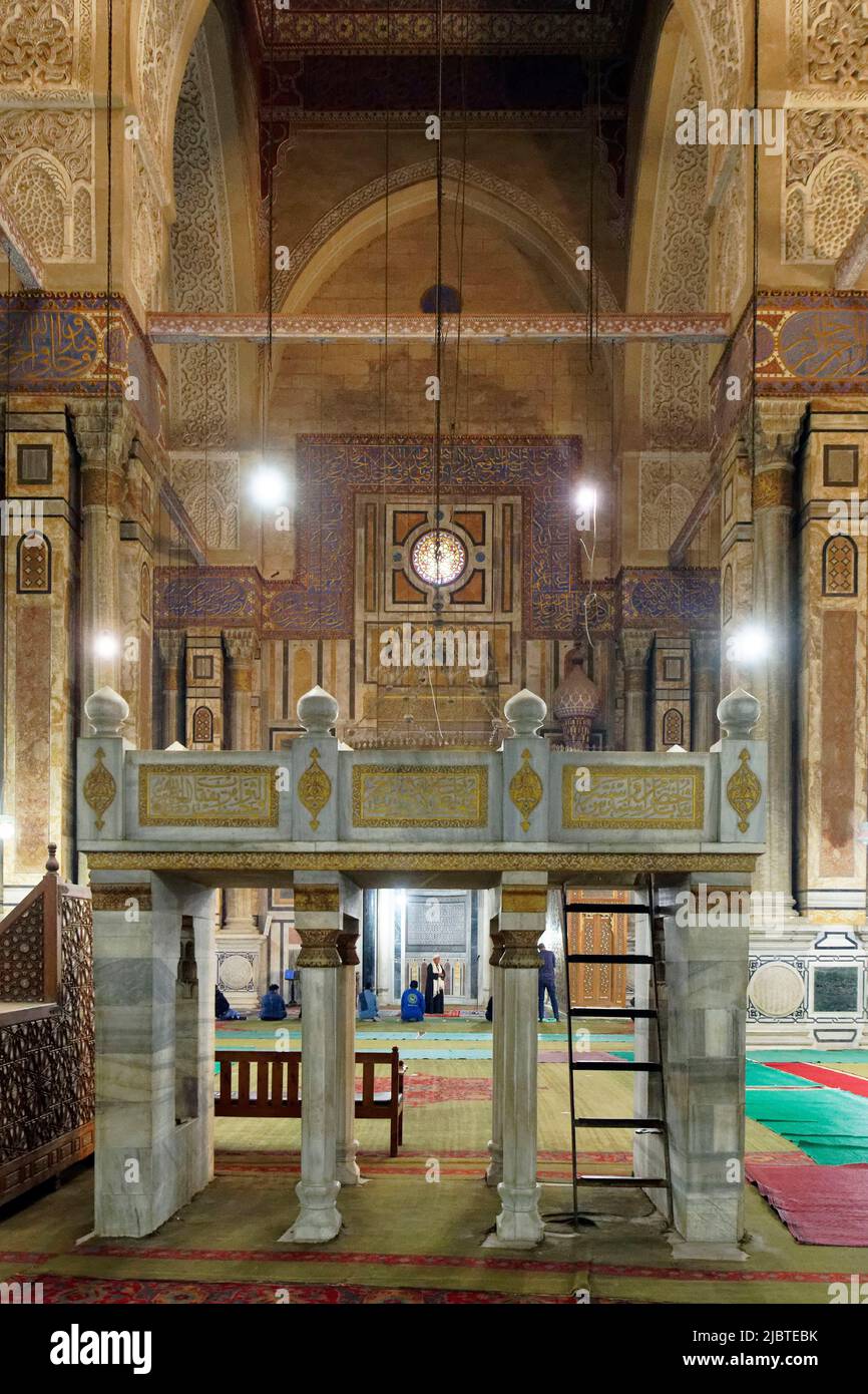 Égypte, le Caire, vieille ville classée au patrimoine mondial de l'UNESCO, mosquée Al Rifai Banque D'Images