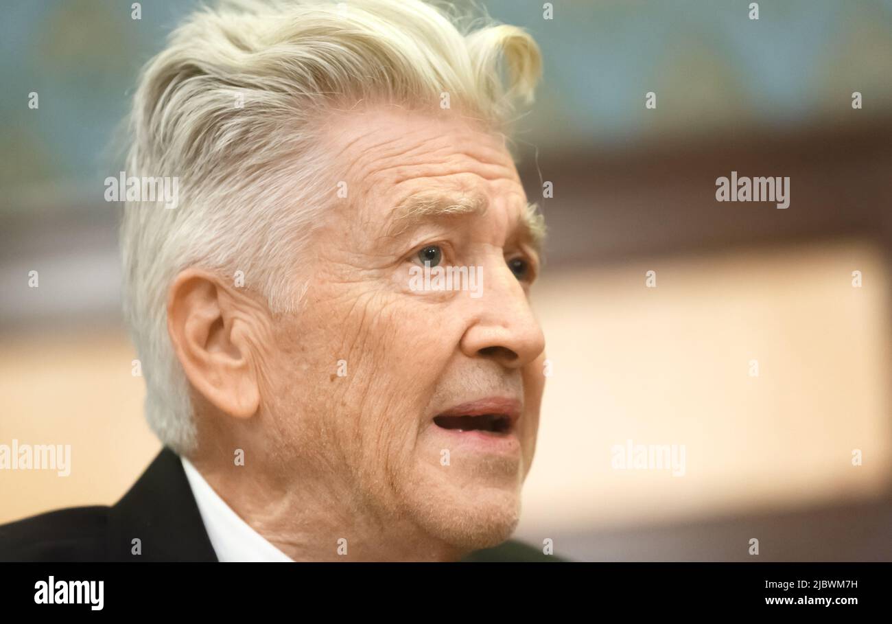 Kiev, Ukraine. 18th novembre 2017. Le réalisateur, scénariste, producteur et acteur américain David Lynch est arrivé en Ukraine pour ouvrir un bureau de sa fondation caritative. Le réalisateur David Keith Lynch (né 20 janvier 1946) est un cinéaste américain, peintre, artiste visuel, acteur, musicien, et écrivain. (Photo de Mykhaylo Palinchak/SOPA Images/Sipa USA) crédit: SIPA USA/Alay Live News Banque D'Images