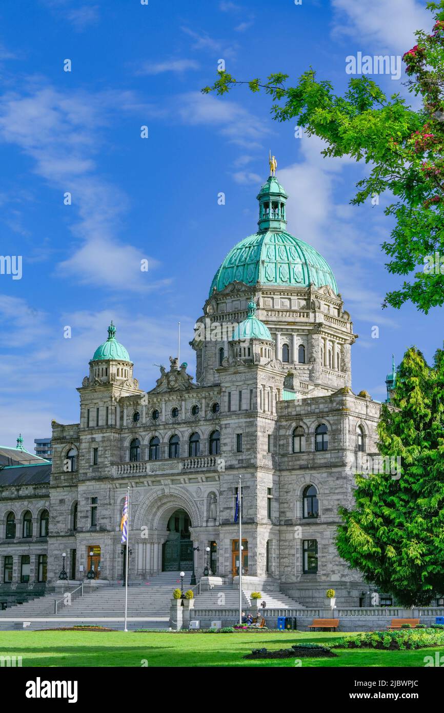 Édifice de l'Assemblée législative de la Colombie-Britannique, Victoria (Colombie-Britannique), Canada Banque D'Images