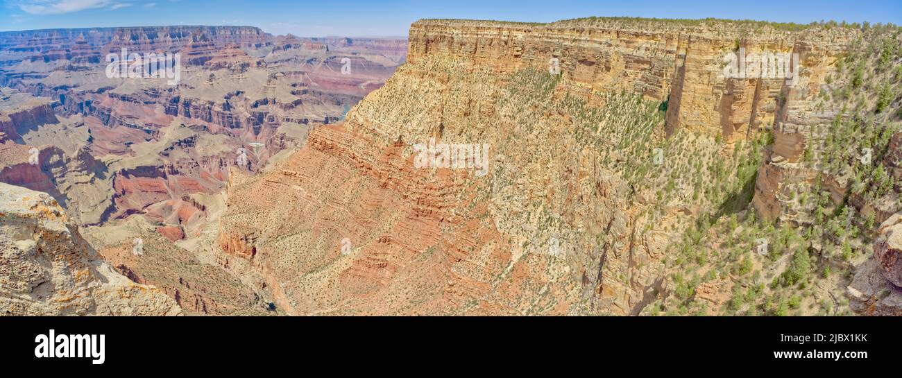 Zuni point vue depuis le côté est de Moran point sur le plateau sud du Grand Canyon en Arizona. Banque D'Images