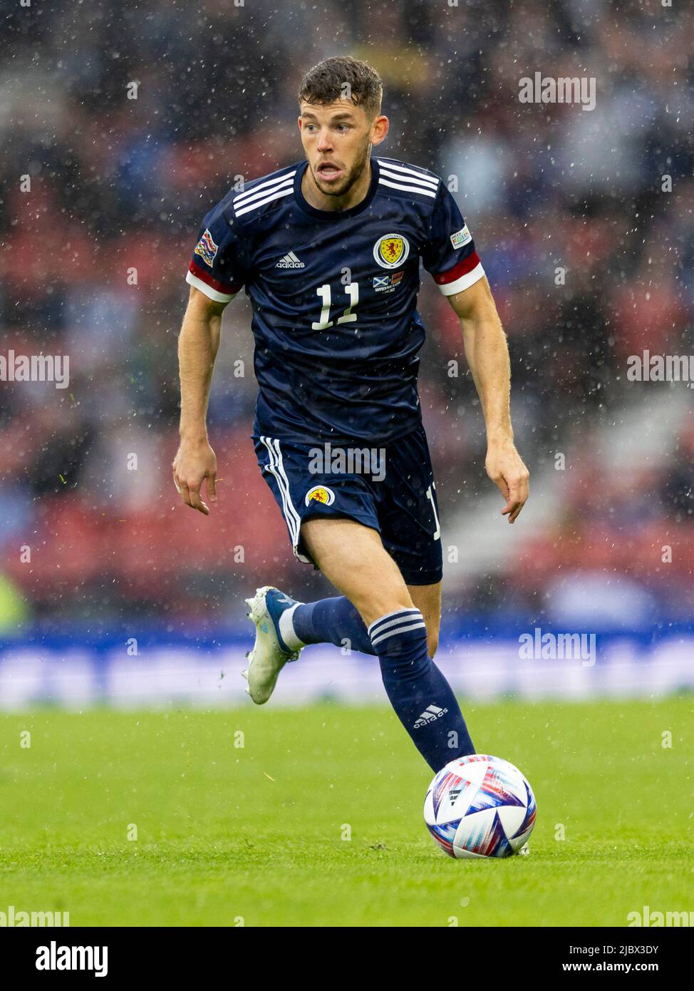 Hampden Park, Glasgow, Royaume-Uni. 8th juin 2022. UEF Nations League football, Ecosse contre Arménie; Ryan Christie of Scotland Credit: Action plus Sports/Alay Live News Banque D'Images