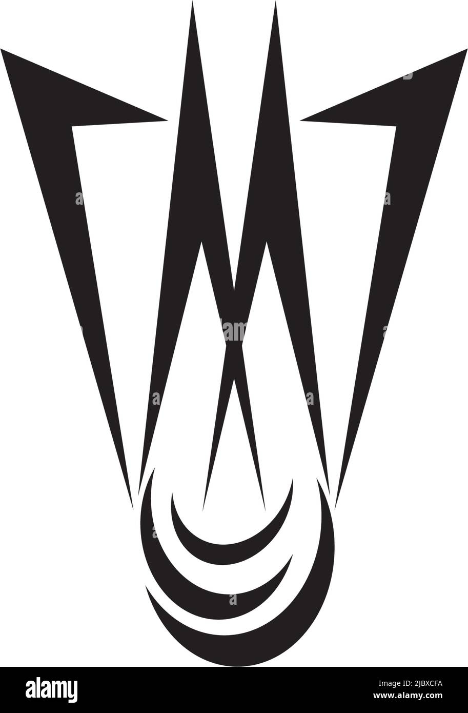 Logo de badminton avec modèle d'icône de shuttlecock Illustration de Vecteur