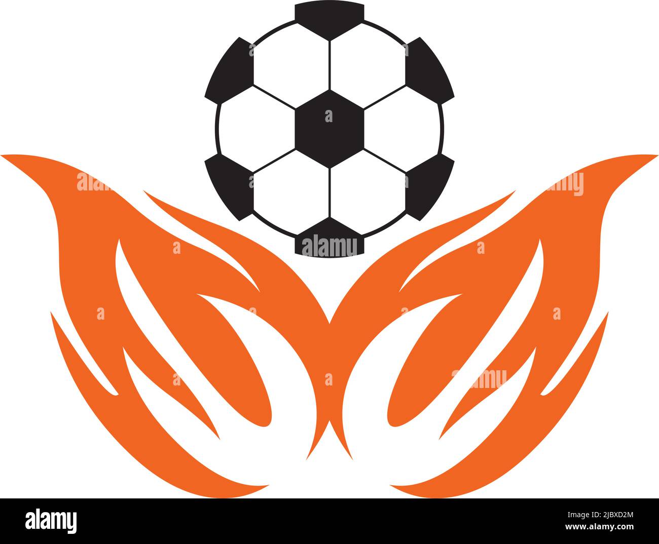 modèle vectoriel avec logo football Illustration de Vecteur