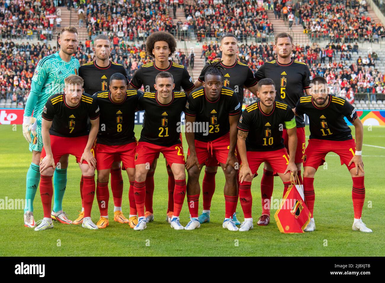 Bruxelles, Belgique. 09th juin 2022. L'équipe nationale belge de football  pose une photo lors du match de la Ligue des Nations de l'UEFA, Ligue A,  Groupe A4 entre la Belgique et la