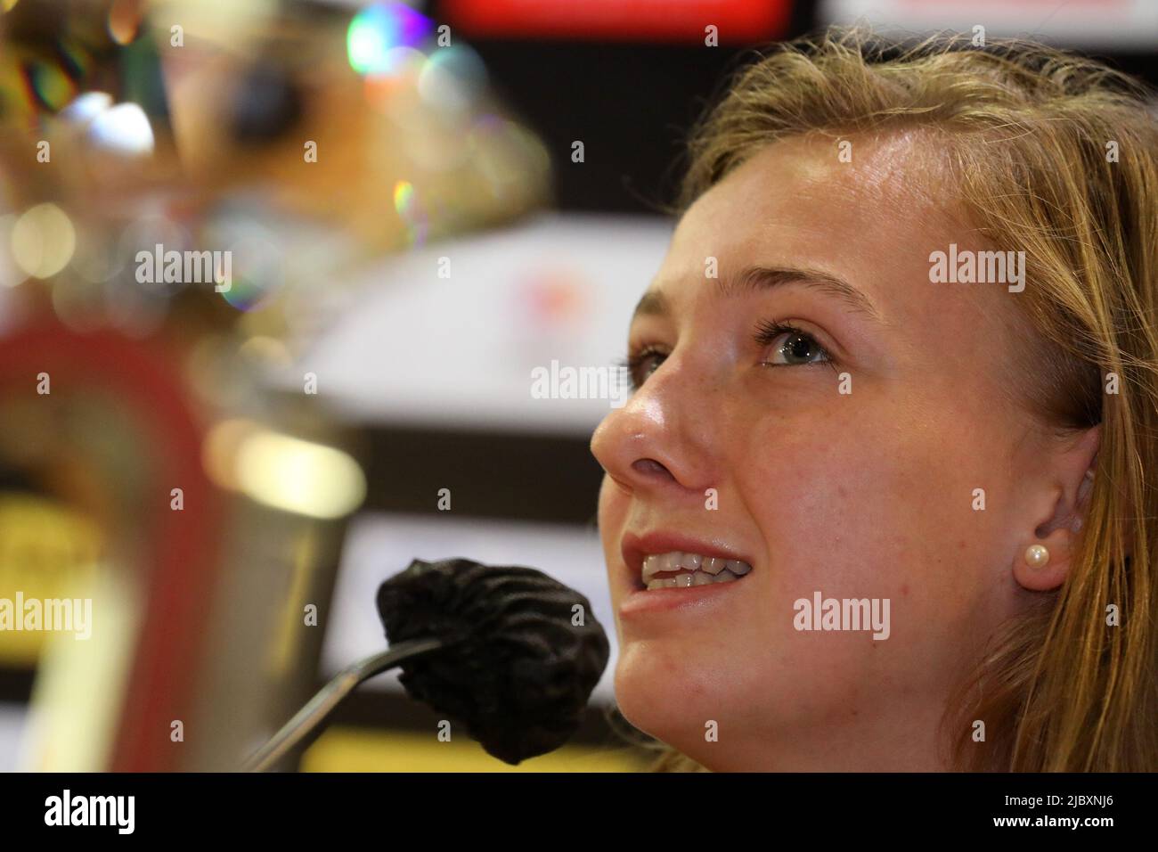 Rome, Italie. 8th juin 2022. Femke bol (NED) lors de la conférence de presse de la Ligue des diamants Wanda Gala d'or Pietro Mennea au Stadio Olimpico à Rome, Italie sur 8 juin 2022. (Credit image: © Giuseppe Fama/Pacific Press via ZUMA Press Wire) Banque D'Images