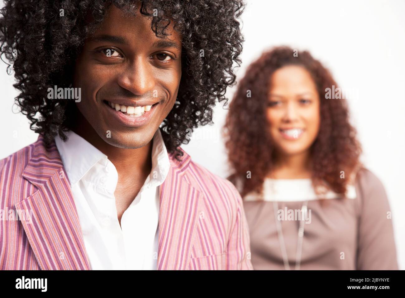 Man and Woman smiling Banque D'Images