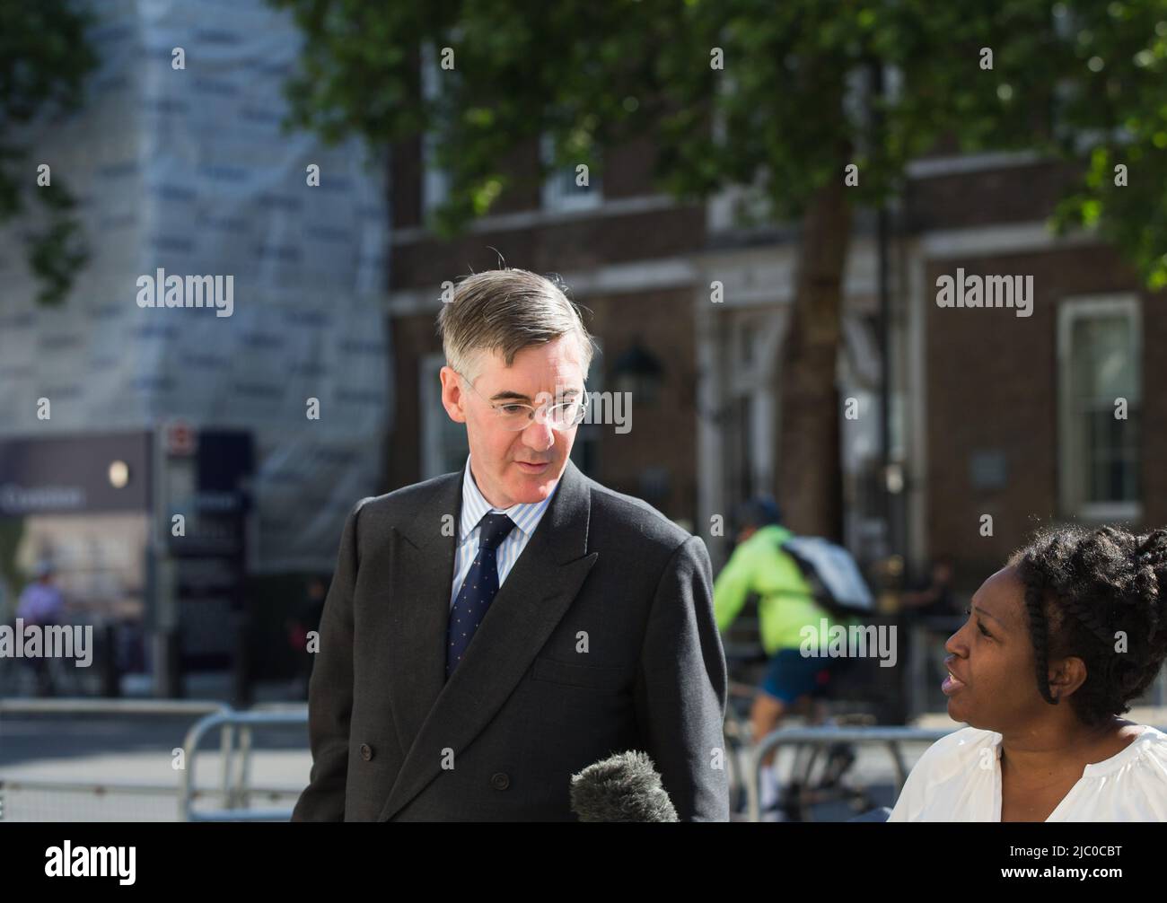 Londres royaume-uni 8th juin 2022 jacob rees-mogg Out Side withall Banque D'Images