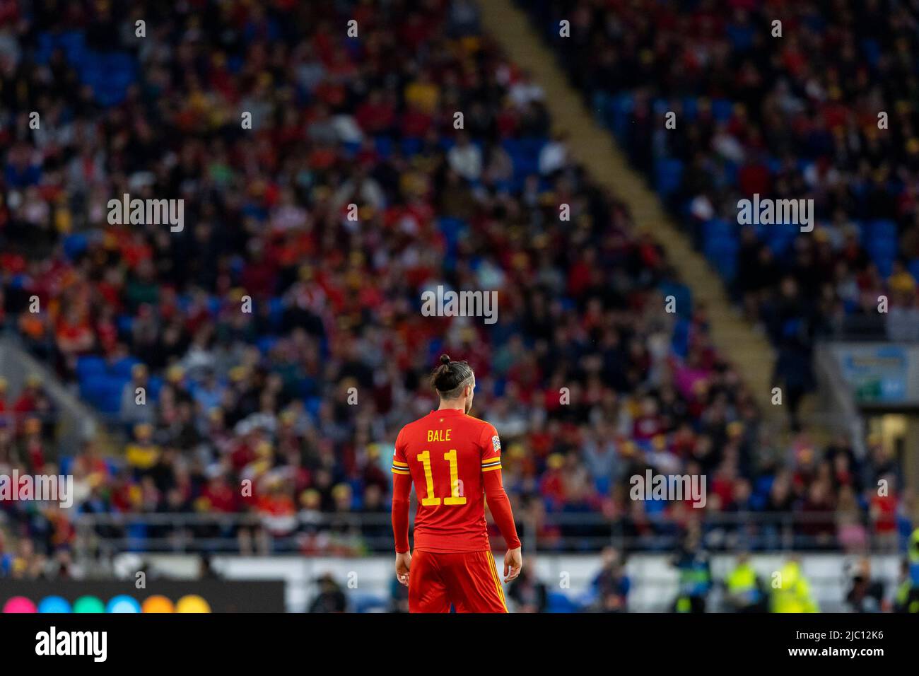 08-06-2022: Sport: Pays de Galles contre Nederland CARDIFF, ROYAUME-UNI - JUIN 8: Gareth Bale (pays de Galles) pendant le match de la Ligue des Nations entre le pays de Galles et Nederla Banque D'Images