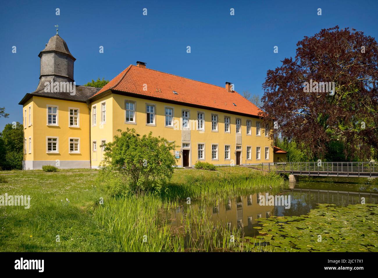 Maison Vogelsanf, domaine aristocratique médiéval, Allemagne, Rhénanie-du-Nord-Westphalie, région de la Ruhr, Datteln Banque D'Images