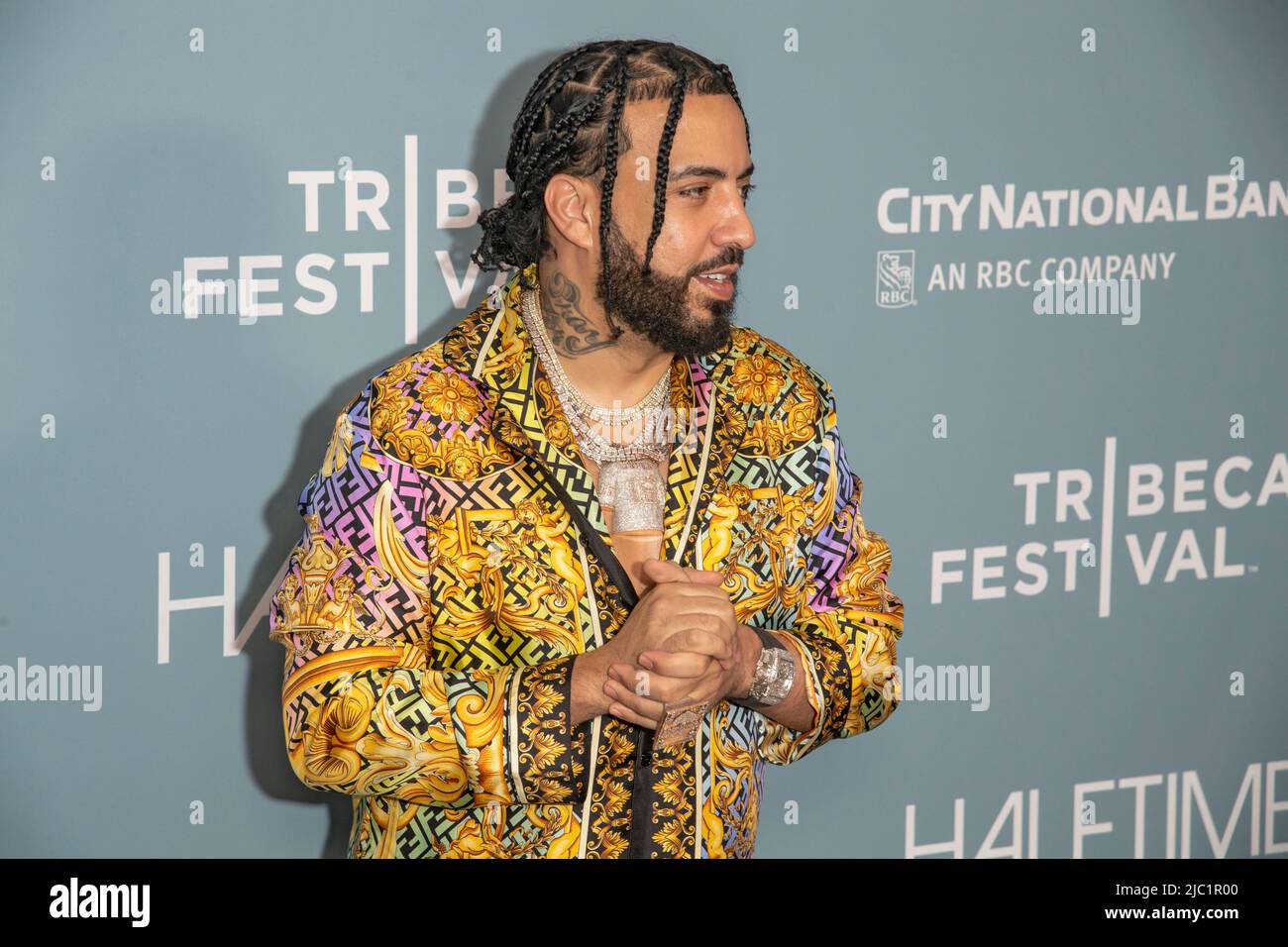 New York, États-Unis. 08th juin 2022. Le Montana français participe à la première « Halftime » lors de la soirée d'ouverture du Festival du film de Tribeca à United Palace à New York. Crédit : SOPA Images Limited/Alamy Live News Banque D'Images