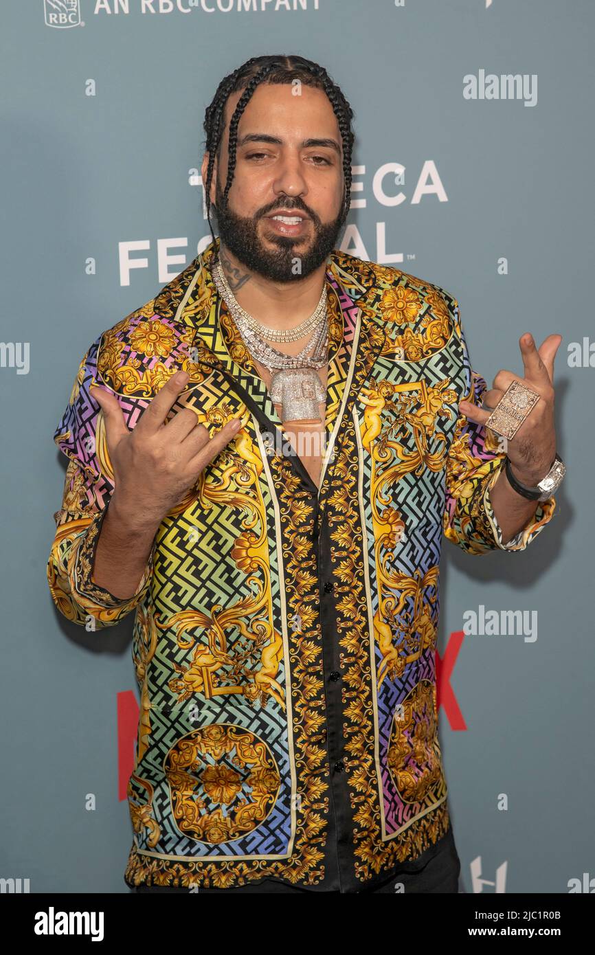 New York, États-Unis. 08th juin 2022. Le Montana français participe à la première « Halftime » lors de la soirée d'ouverture du Festival du film de Tribeca à United Palace à New York. Crédit : SOPA Images Limited/Alamy Live News Banque D'Images