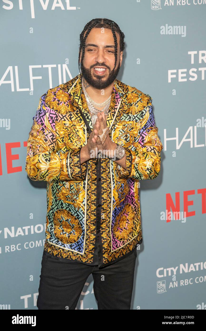 New York, États-Unis. 08th juin 2022. Le Montana français participe à la première « Halftime » lors de la soirée d'ouverture du Festival du film de Tribeca à United Palace à New York. Crédit : SOPA Images Limited/Alamy Live News Banque D'Images