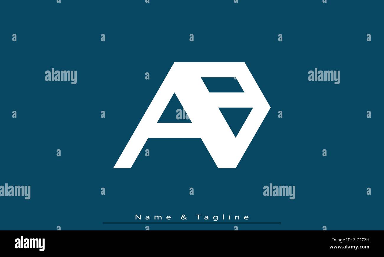 Lettres de l'alphabet initiales Monogram logo AB , BA Illustration de Vecteur