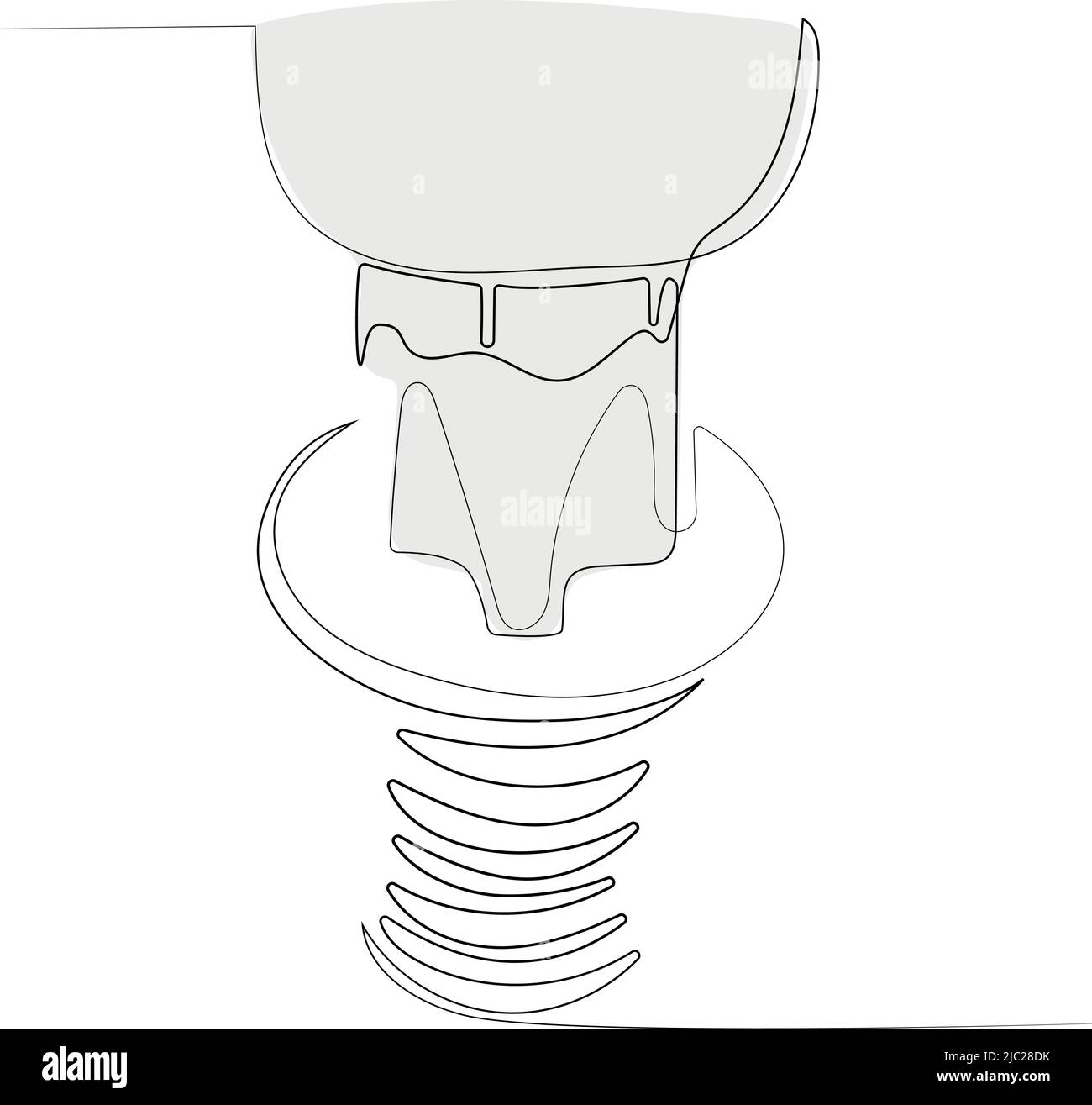 vis de tournevis vis de serrage vis de serrage et écrous Illustration de Vecteur