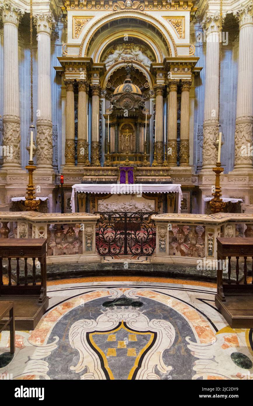 La chapelle du Saint-Sacrement à Sainte-Lucie (Cathédrale de Sainte-Lucie) Cathédrale de Syracuse (Duomo di Siracusa) à Syracuse Cathédrale, Sicile. Italie. (129) Banque D'Images