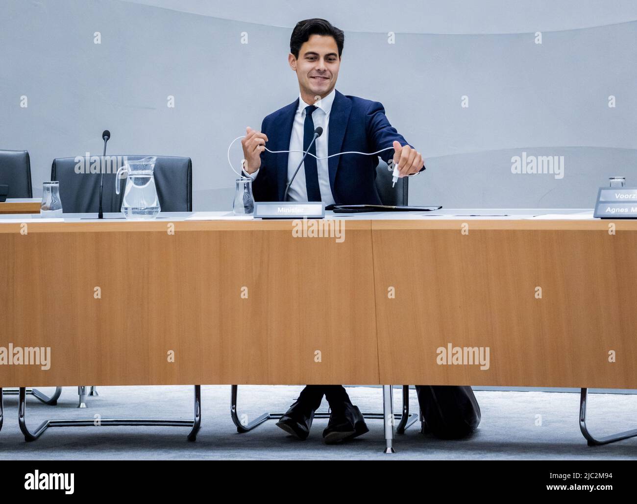 2022-06-09 17:27:23 LA HAYE - Rob Jetten, ministre du climat et de l'énergie, lors d'un débat en commission sur le marché du gaz et la sécurité d'approvisionnement. ANP REMKO DE WAAL pays-bas hors - belgique hors Banque D'Images