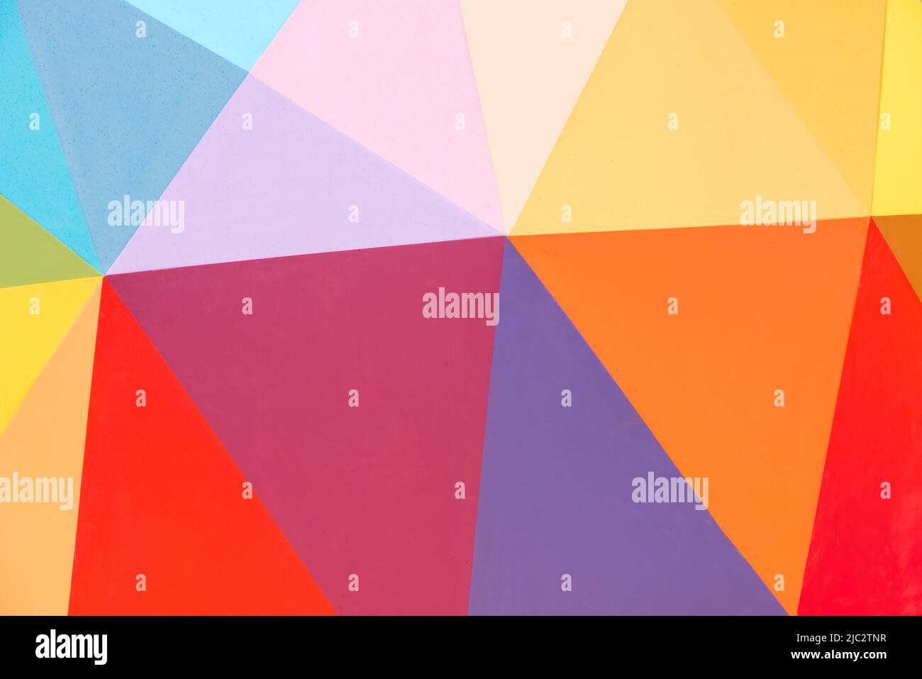 Arrière-plan géométrique aux couleurs vives avec dégradés de couleurs et espace de copie - photo Banque D'Images