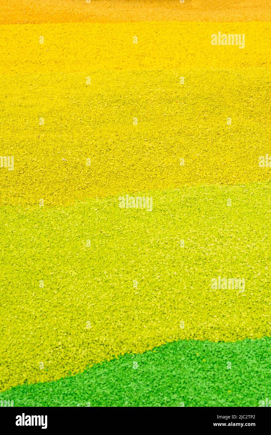 Résumé vibrant Vert et jaune peint arrière-plan - photo de stock Banque D'Images