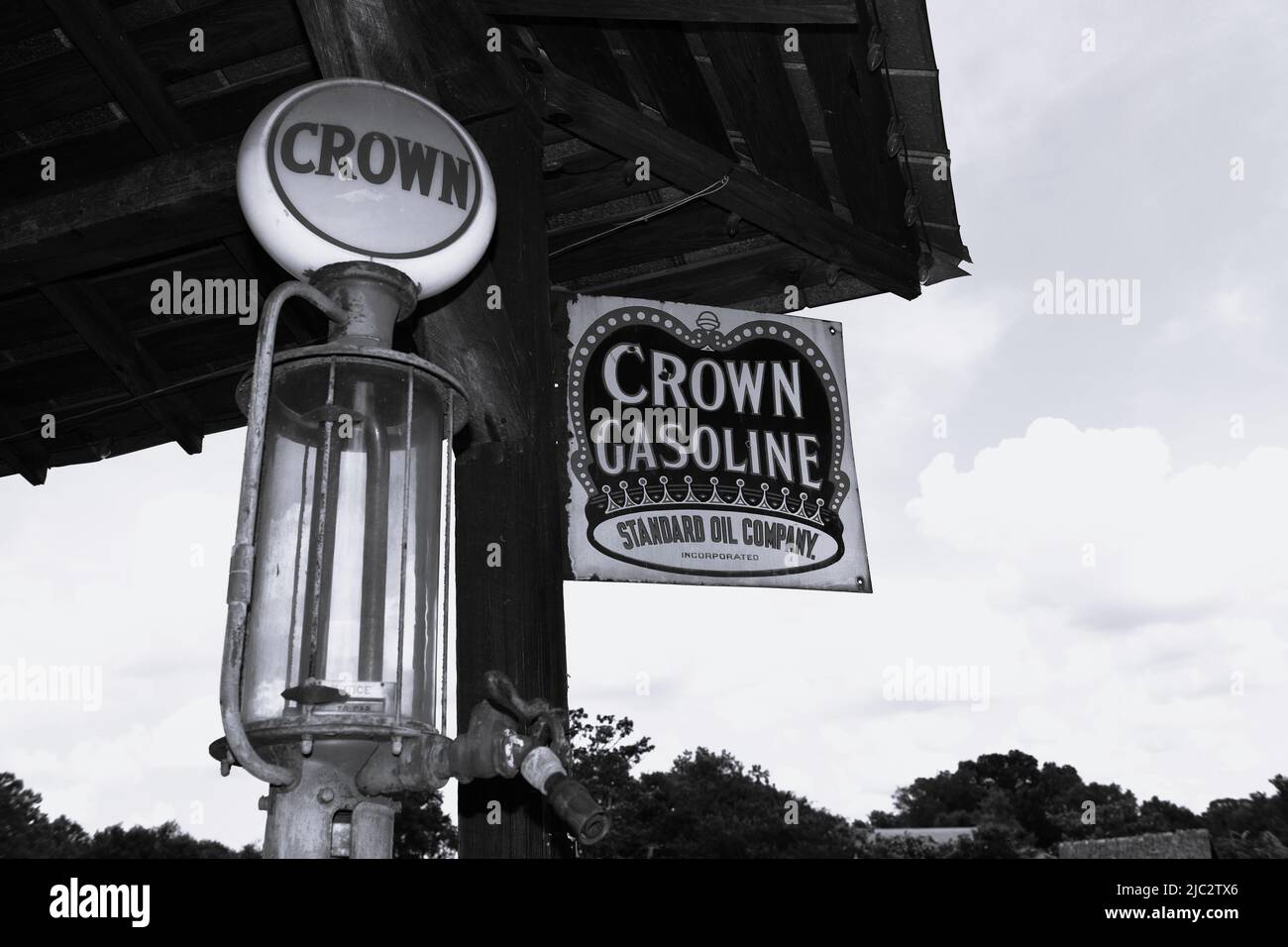 Station-service de Jaber. Banque D'Images