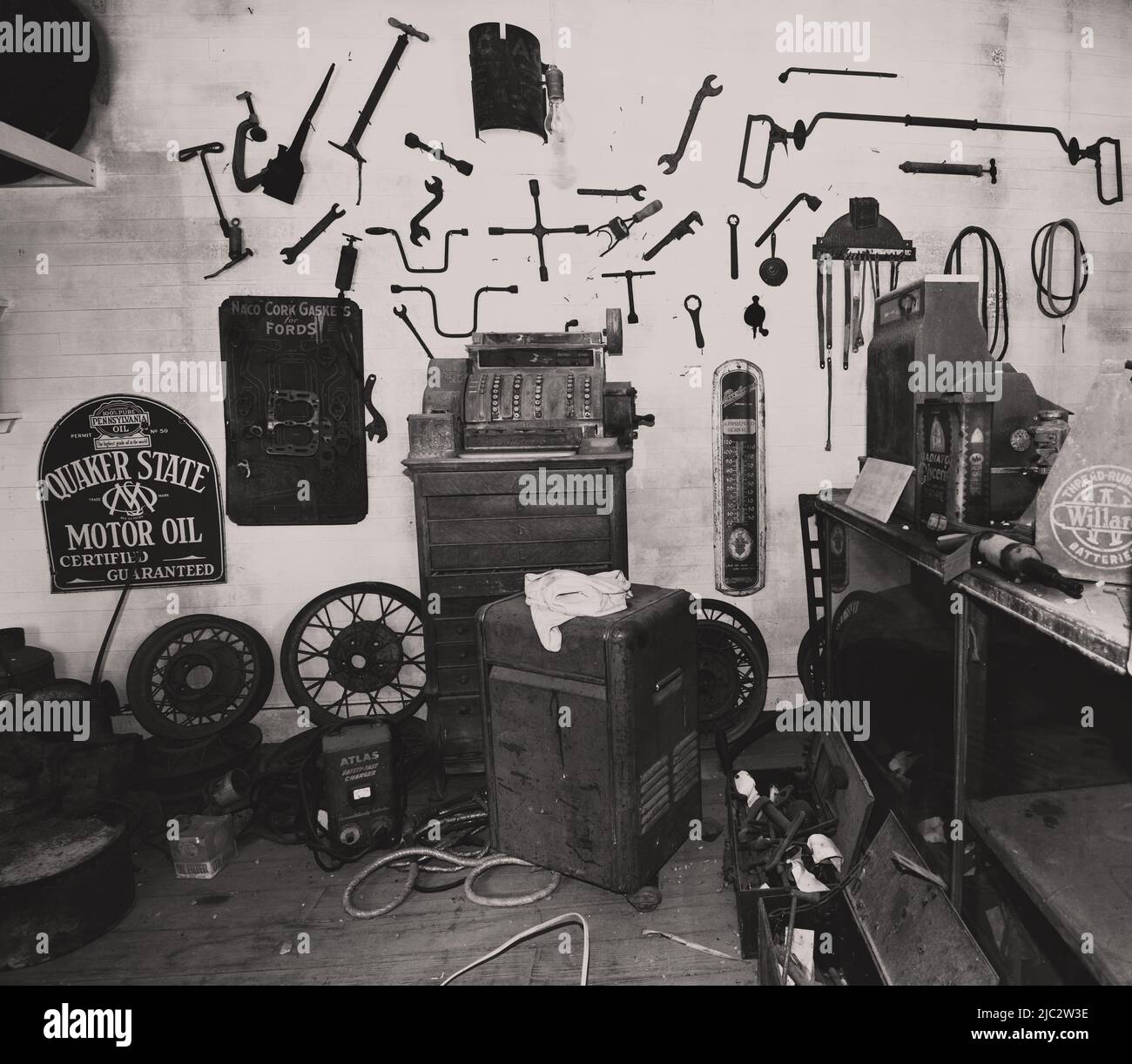 Station-service de Jaber. Banque D'Images