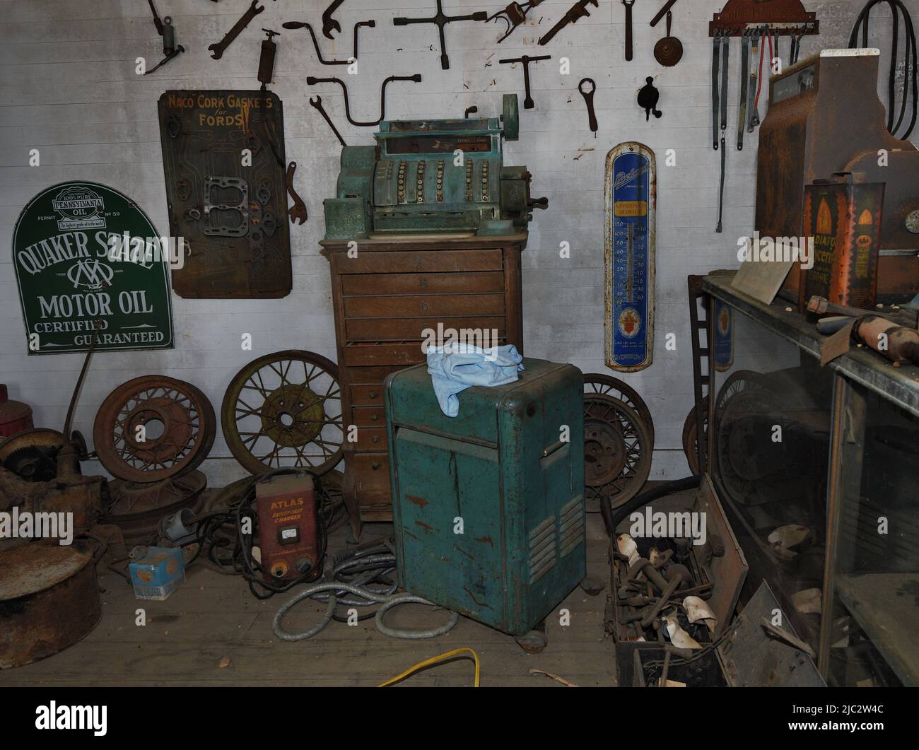 Station-service de Jaber. Banque D'Images