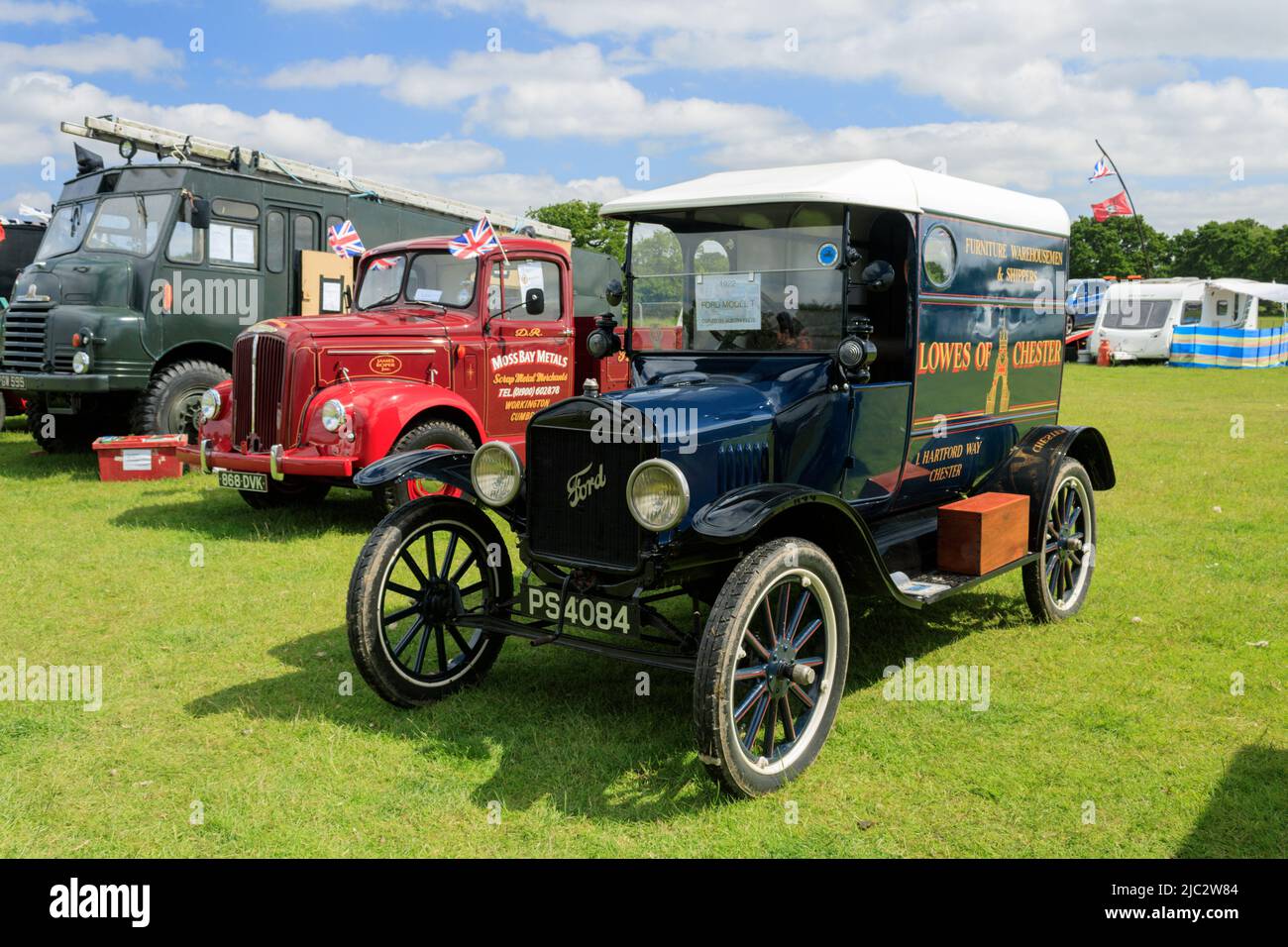 Fourgonnette Ford T 1922. Rallye Heskin Steam 2022. Banque D'Images