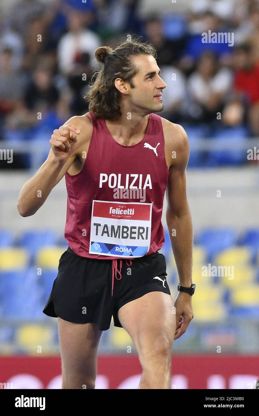 Rome, Italie. 09th juin 2022. TAMBERI Gianmarco (ITA) lors du Gala d'or Pietro Mennea, Diamond League, au Stadio Olimpico, 9th juin 2022, Rome, Italie. Crédit : Agence photo indépendante/Alamy Live News Banque D'Images