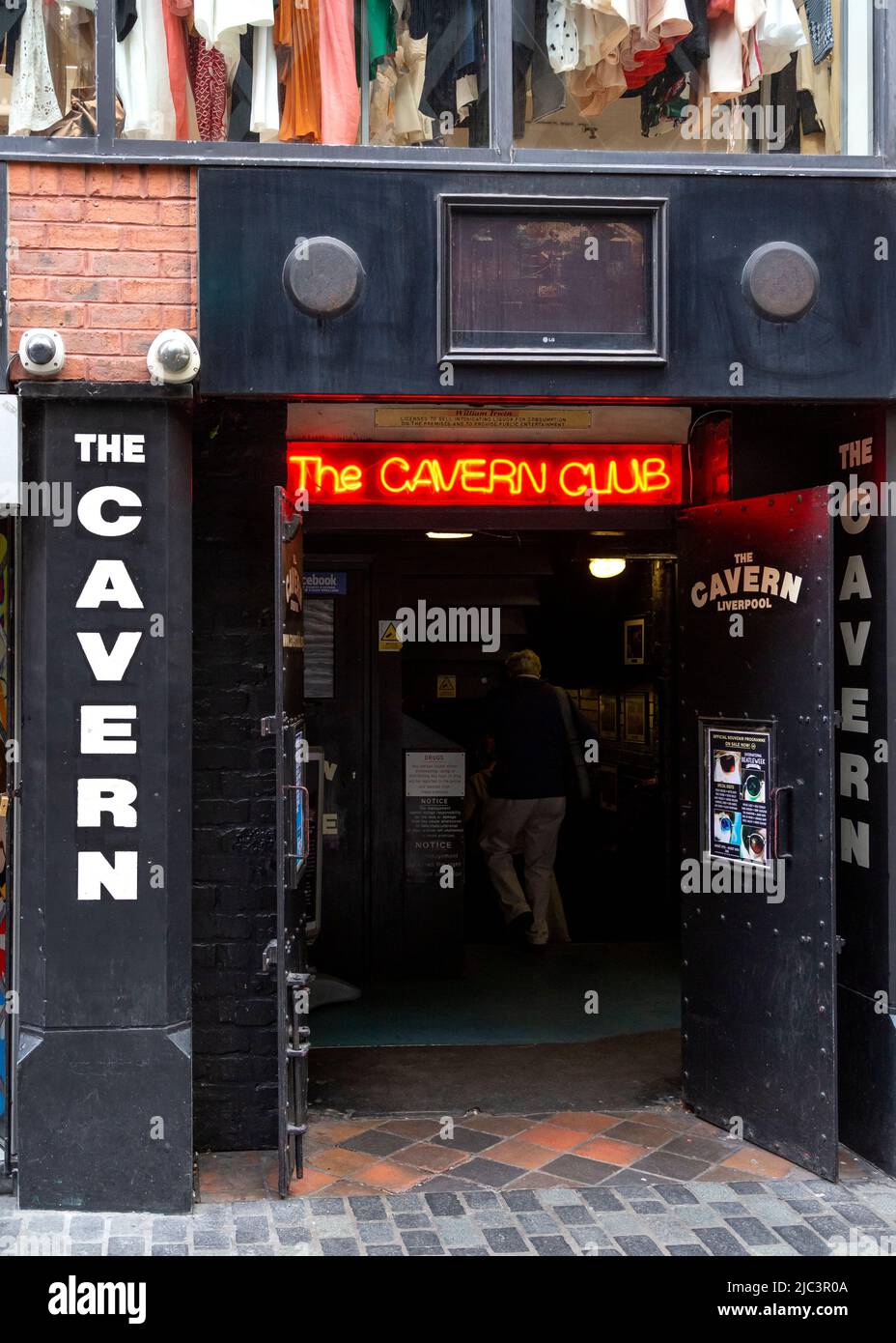 The Cavern, club infâme où les Beatles ont joué à Liverpool. Banque D'Images