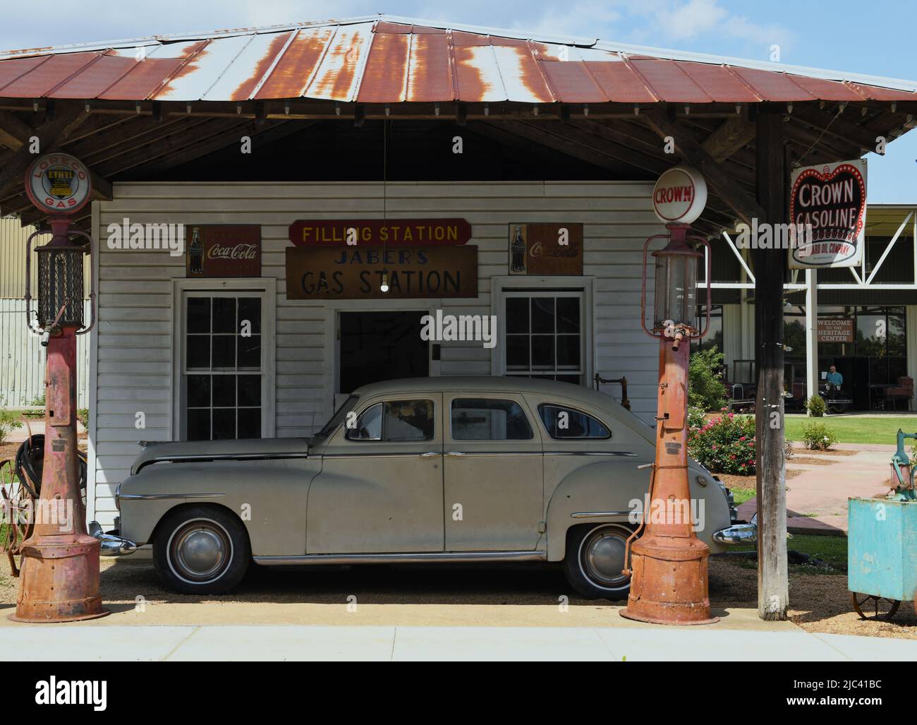 Station-service de Jaber. Banque D'Images