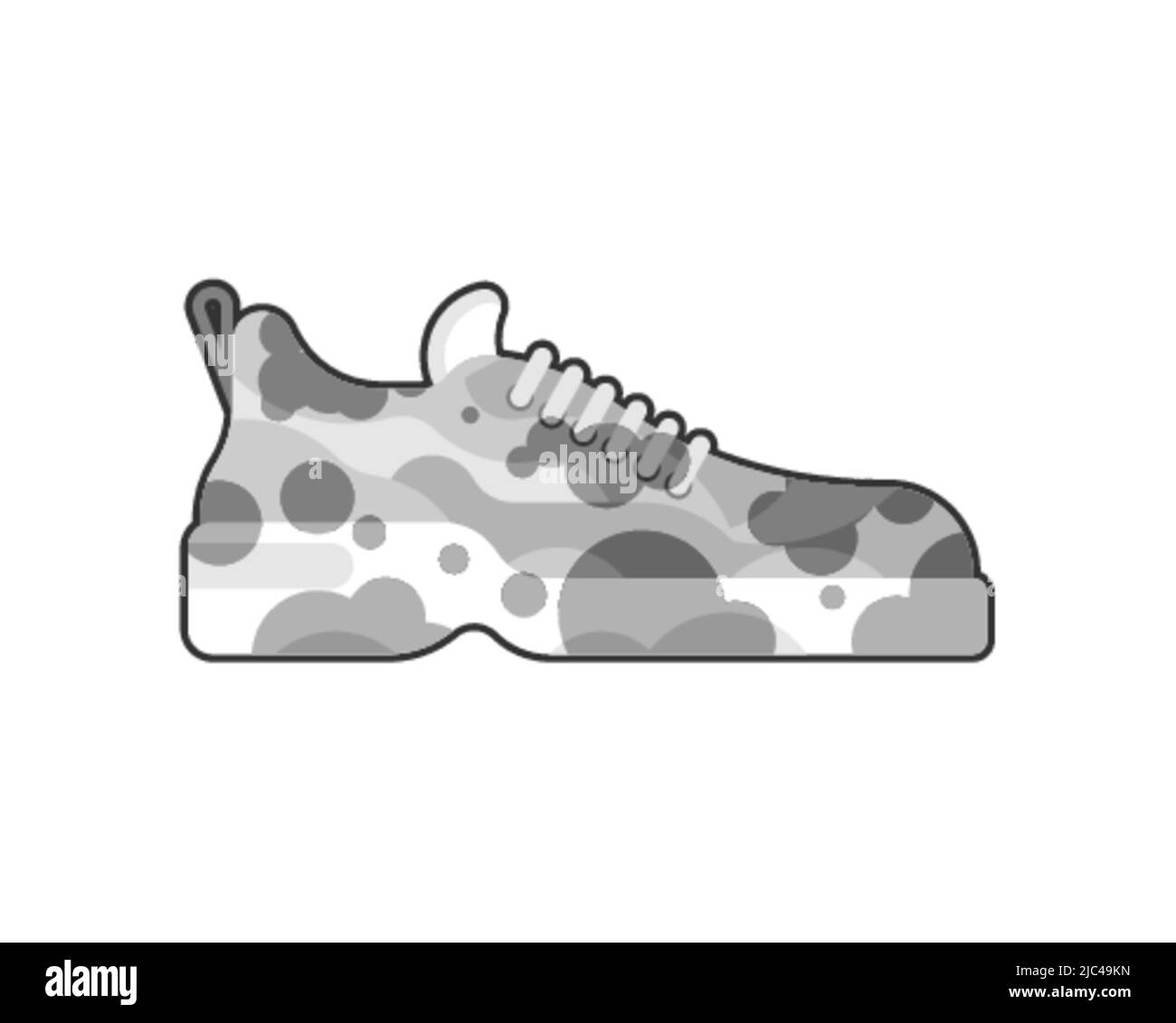 Baskets sales. Chaussures sales. Illustration vectorielle Illustration de Vecteur
