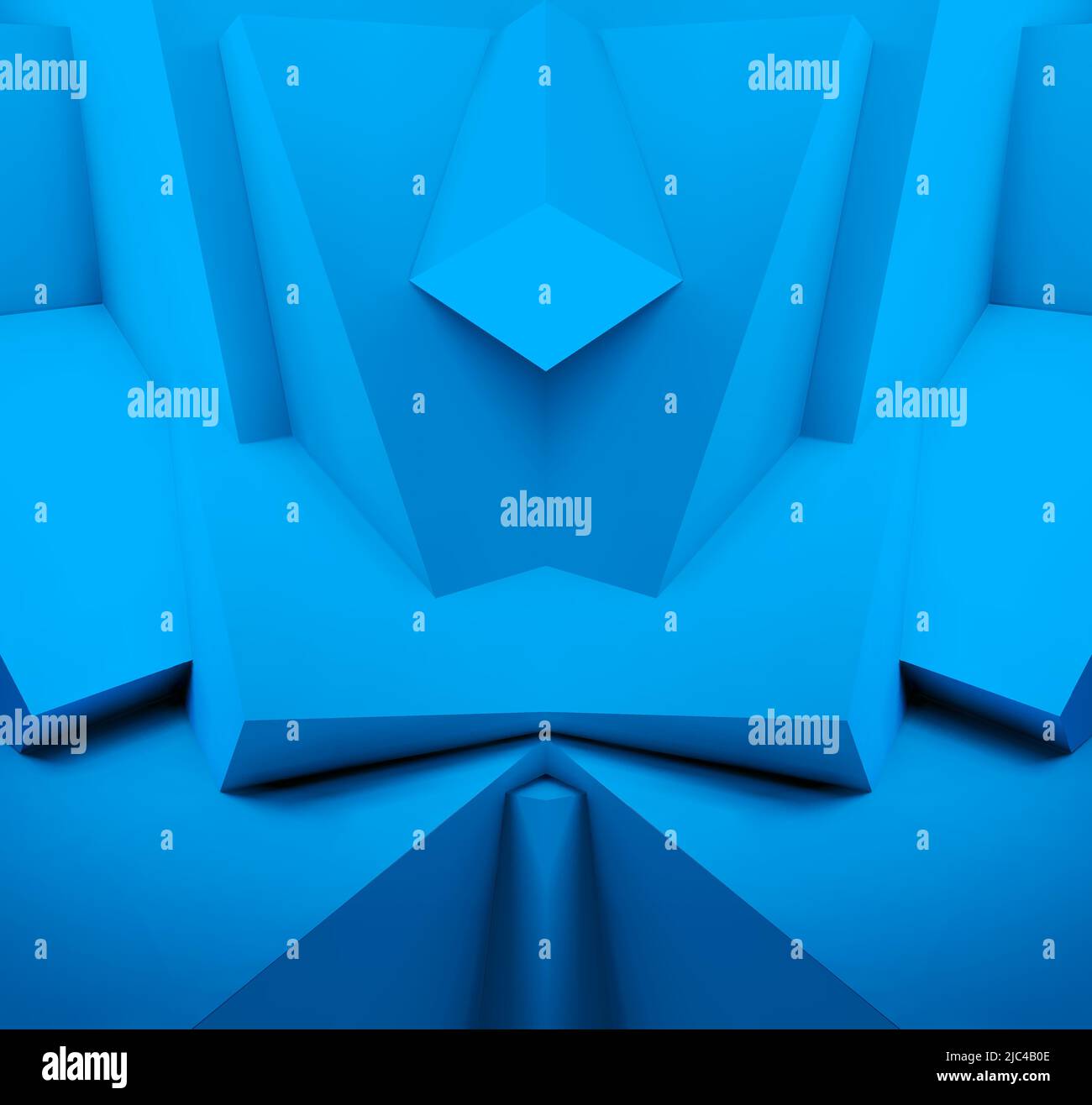 Arrière-plan abstrait avec 3D cubes bleus se chevauchant Illustration de Vecteur