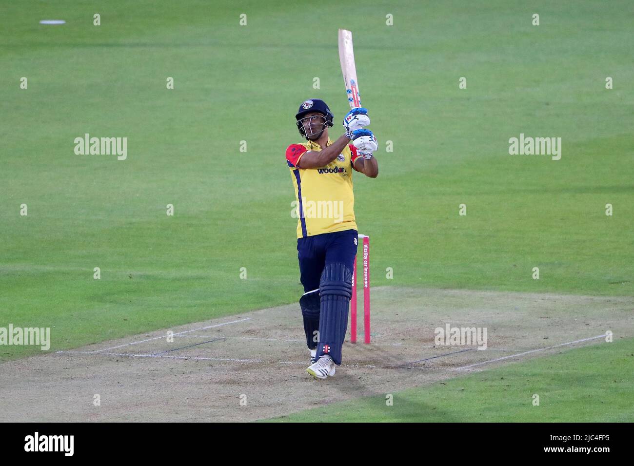 Feroze Khushi atteint 6 courses pour Essex pendant Hampshire Hawks vs Essex Eagles, Vitality Blast T20 Cricket au Ageas Bowl le 9th juin 2022 Banque D'Images