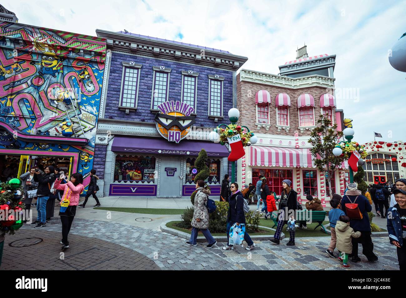 Minions World lumineux et coloré dans Universal Studio Japan Banque D'Images