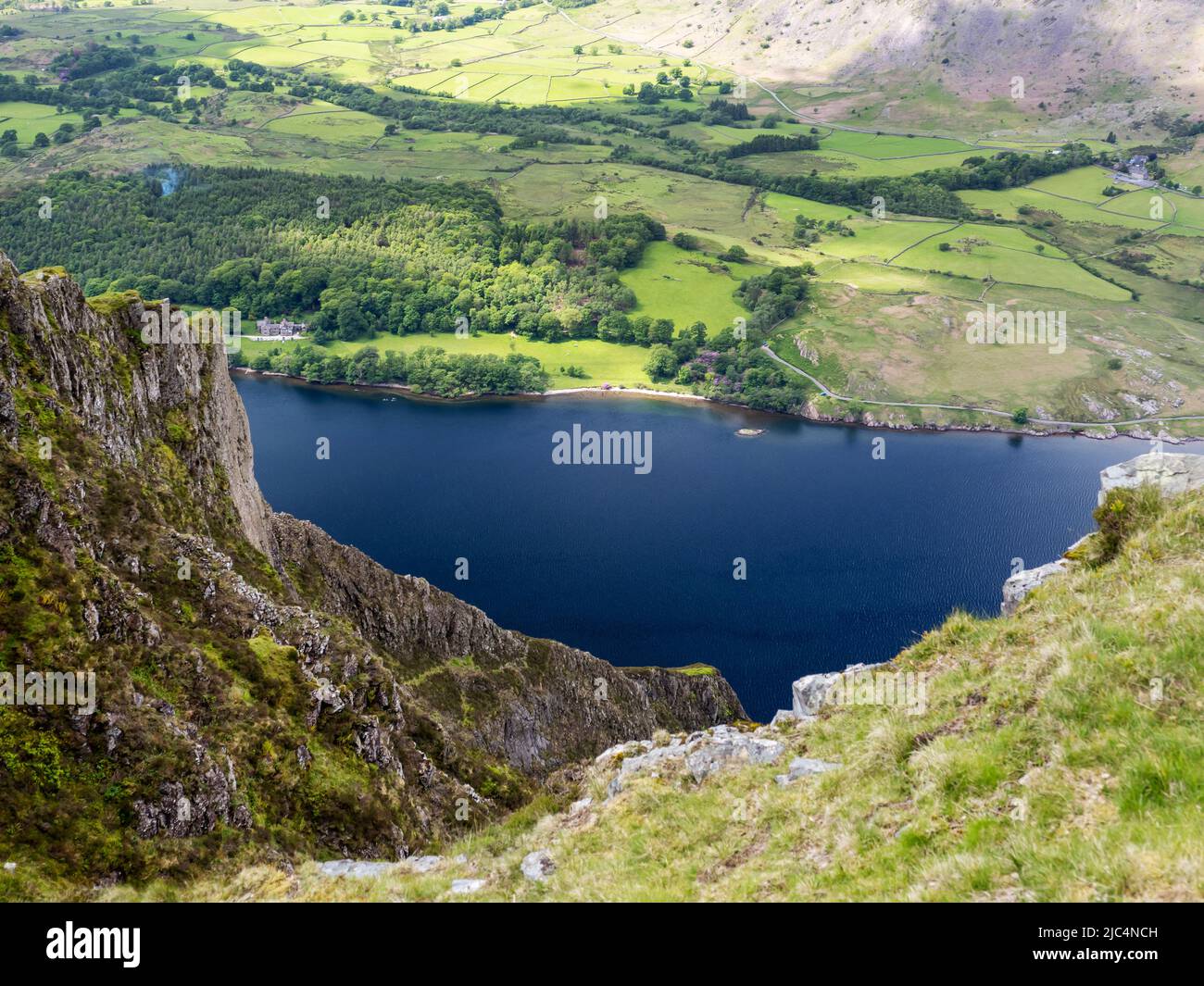 Wastwater d'Illgill Head, Lake District, Royaume-Uni. Banque D'Images
