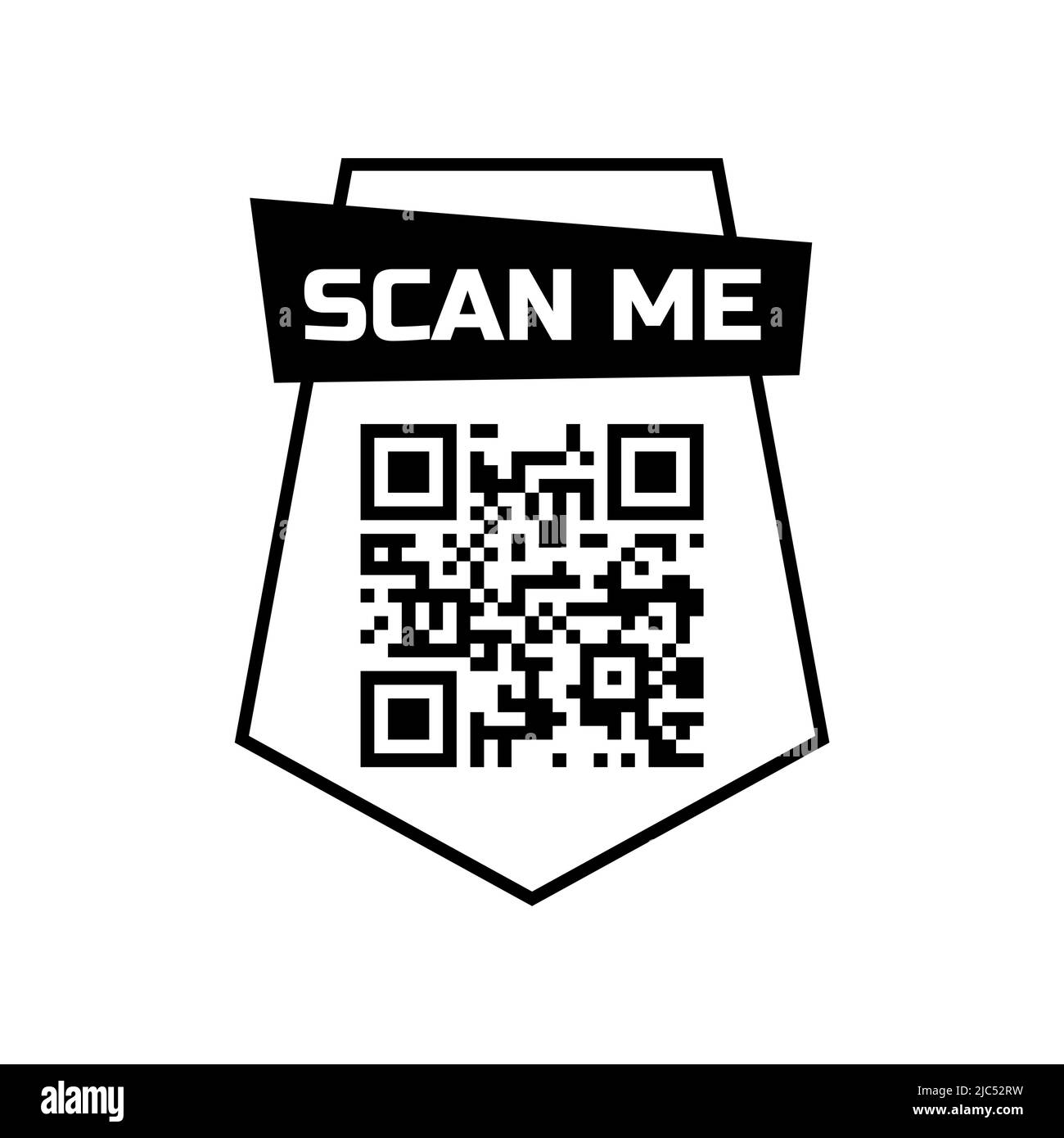 Icône de code qr Scan Me pour smartphone. Conception de l'application de  code à barres rapide de cadre. Modèle de téléphone de paiement vectoriel  Image Vectorielle Stock - Alamy