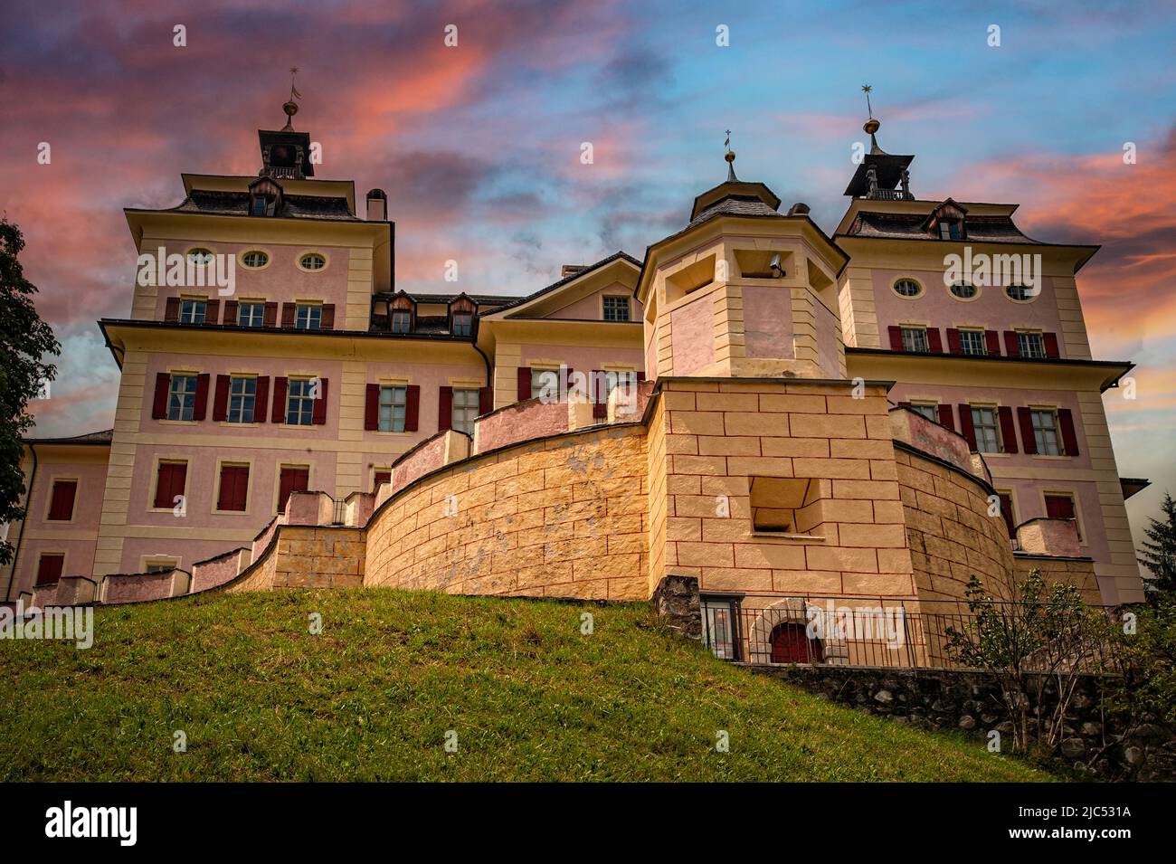 Italie Tyrol du Sud Val Ridanna Mareta Château de Wolfsthur Banque D'Images