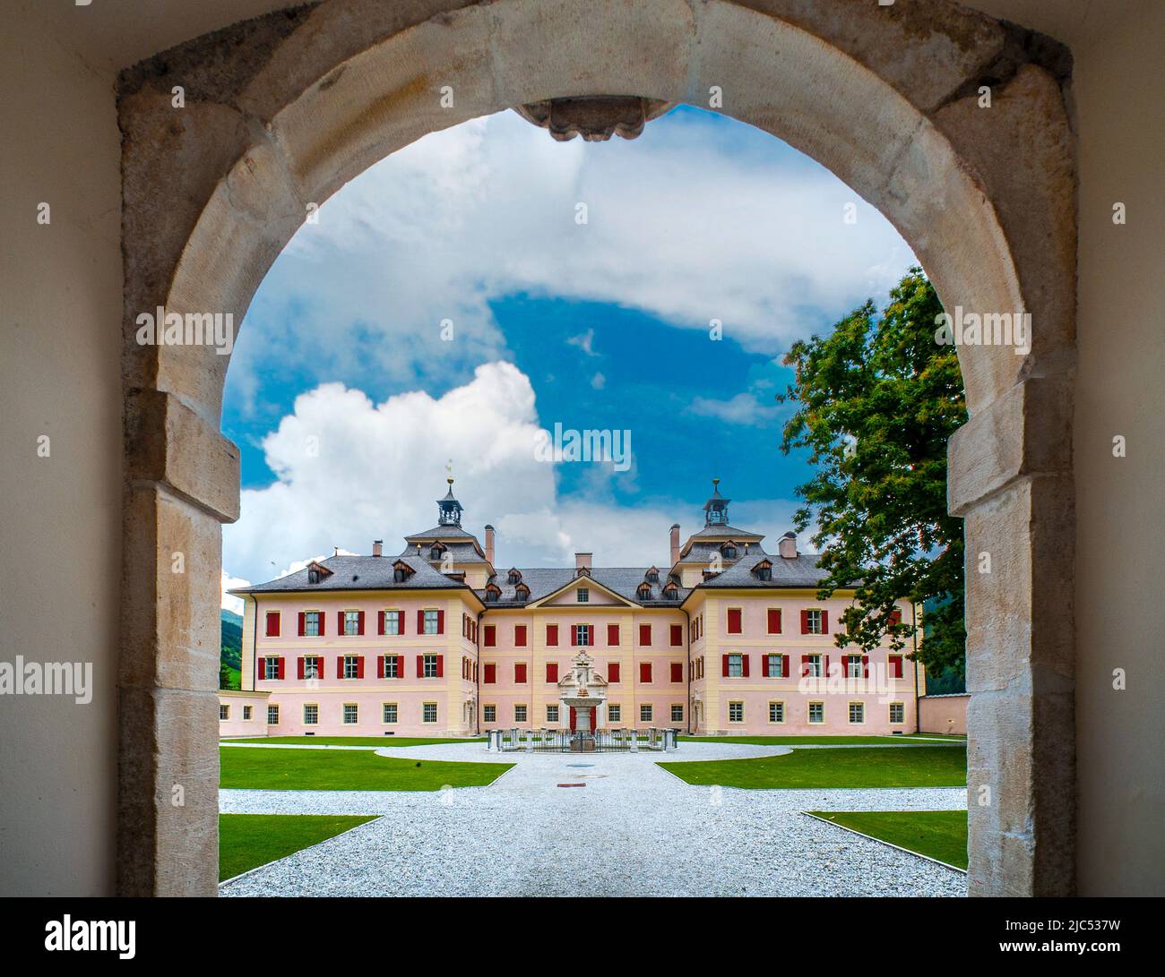 Italie Tyrol du Sud Val Ridanna Mareta Château de Wolfsthur Banque D'Images