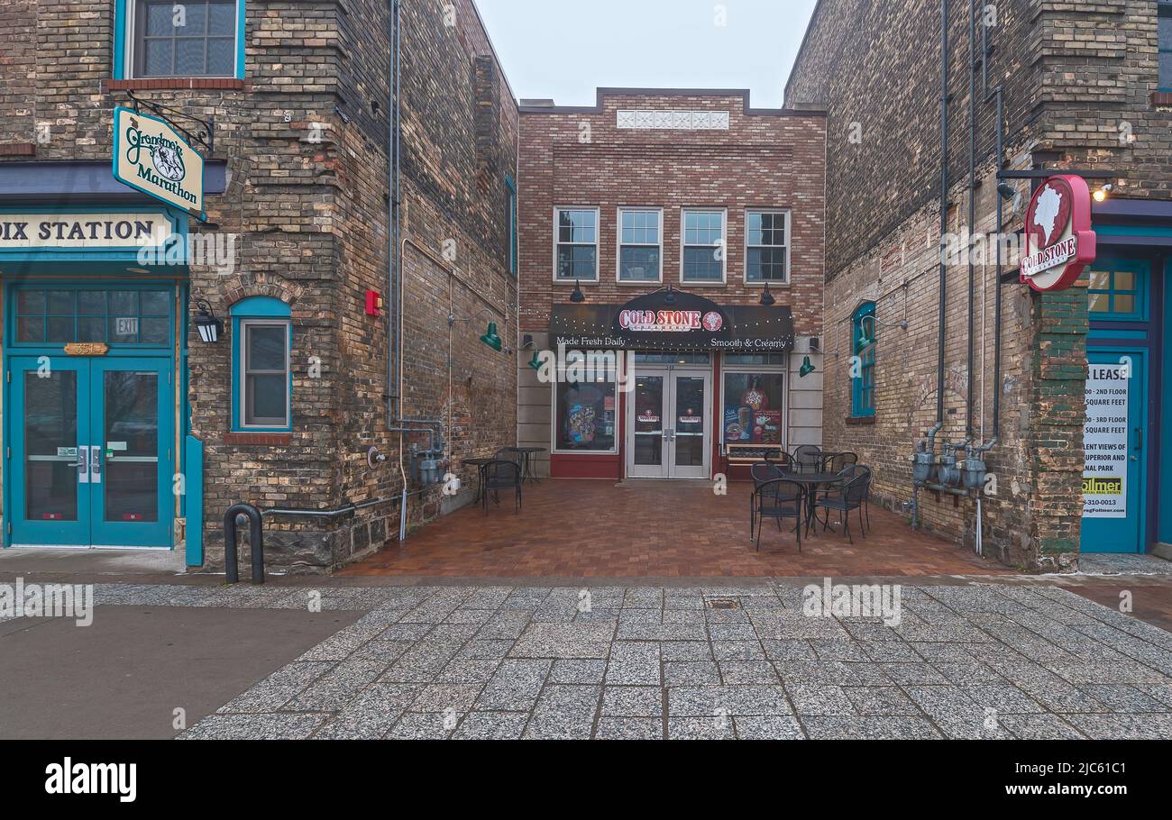 Duluth, Minnesota, ÉtatsUnis 28 mai 2022 vue extérieure de la crêperie en pierre froide